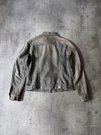 90s Helmut Lang Vintage Classic Denim Jacket Grey Women - S