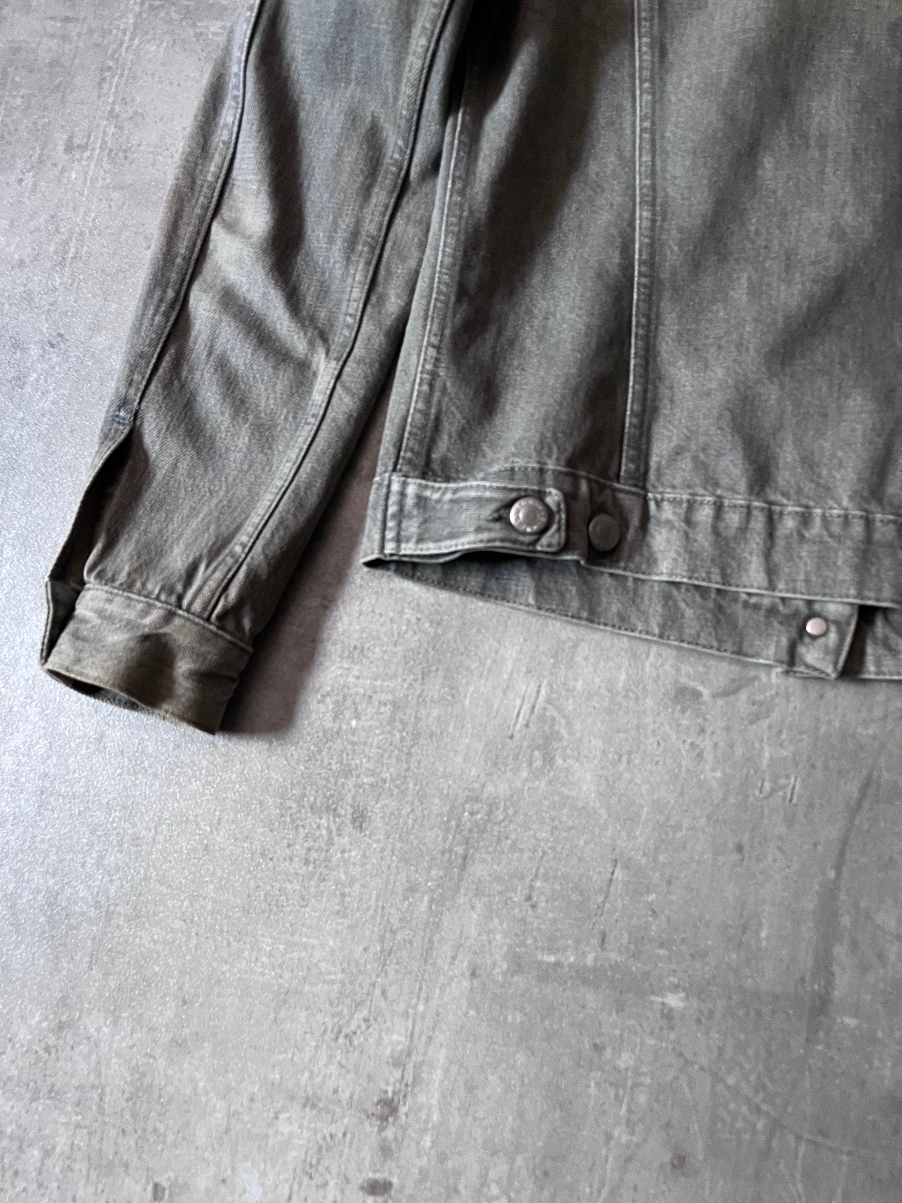 90s Helmut Lang Vintage Classic Denim Jacket Grey Women - S