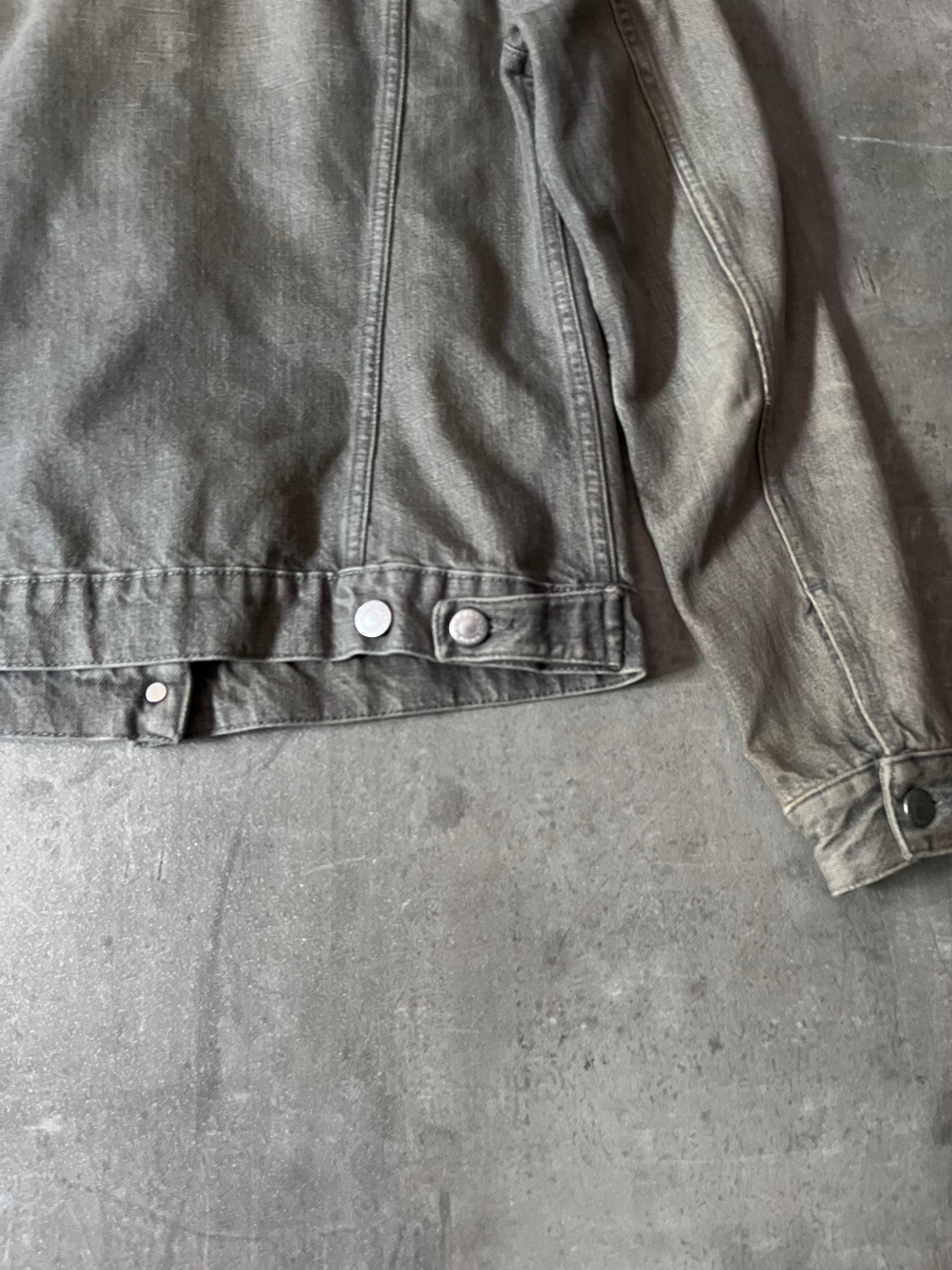 90s Helmut Lang Vintage Classic Denim Jacket Grey Women - S