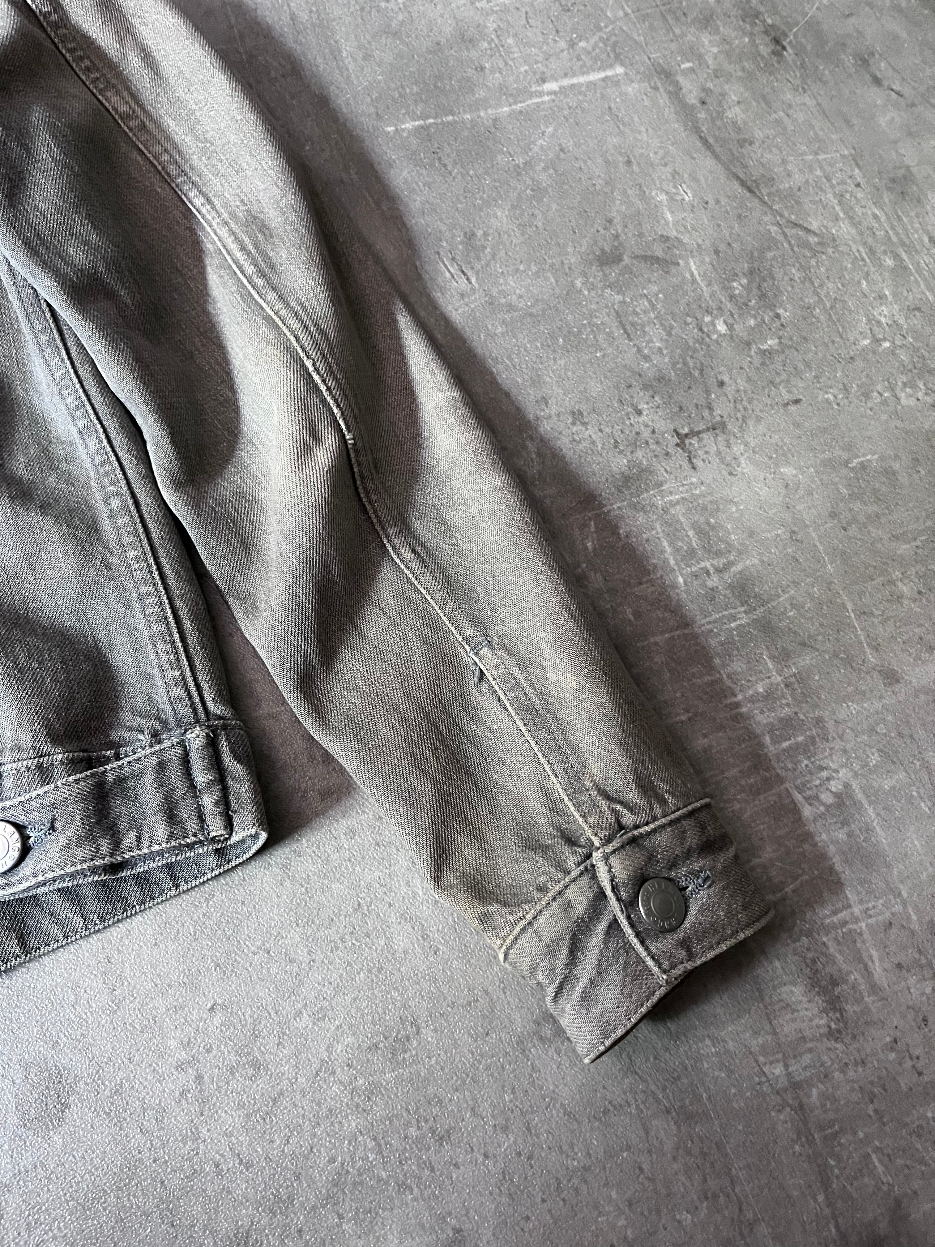 90s Helmut Lang Vintage Classic Denim Jacket Grey Women - S