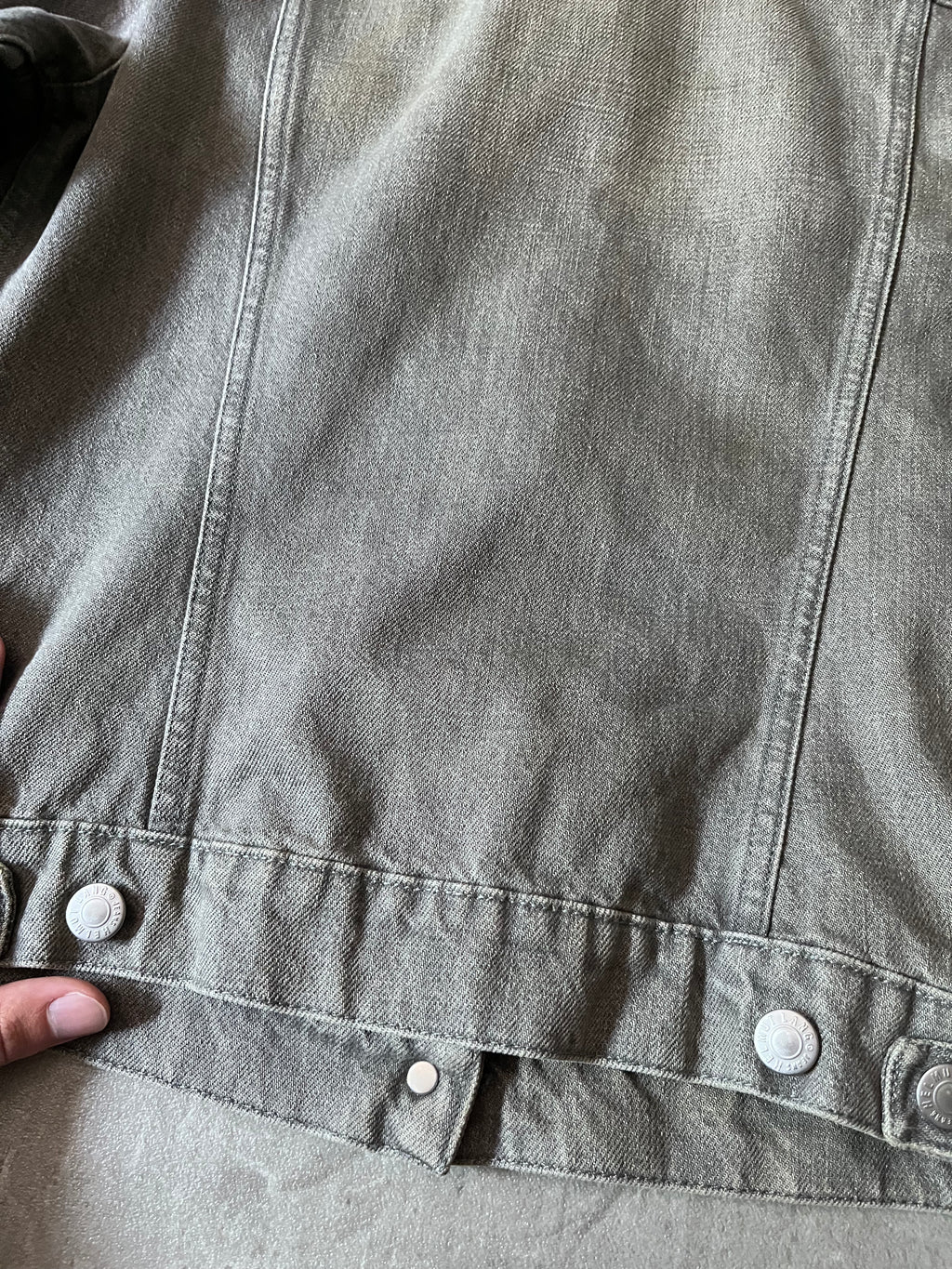 90s Helmut Lang Vintage Classic Denim Jacket Grey Women - S