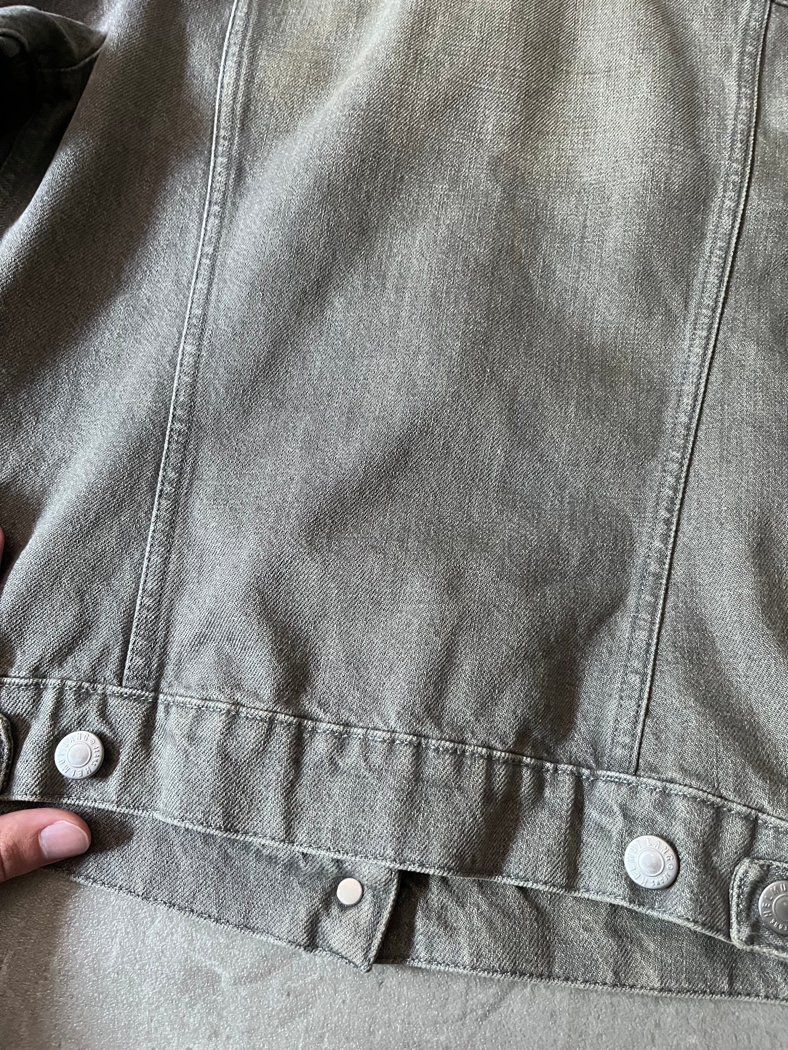 90s Helmut Lang Vintage Classic Denim Jacket Grey Women - S