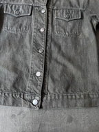 90s Helmut Lang Vintage Classic Denim Jacket Grey Women - S