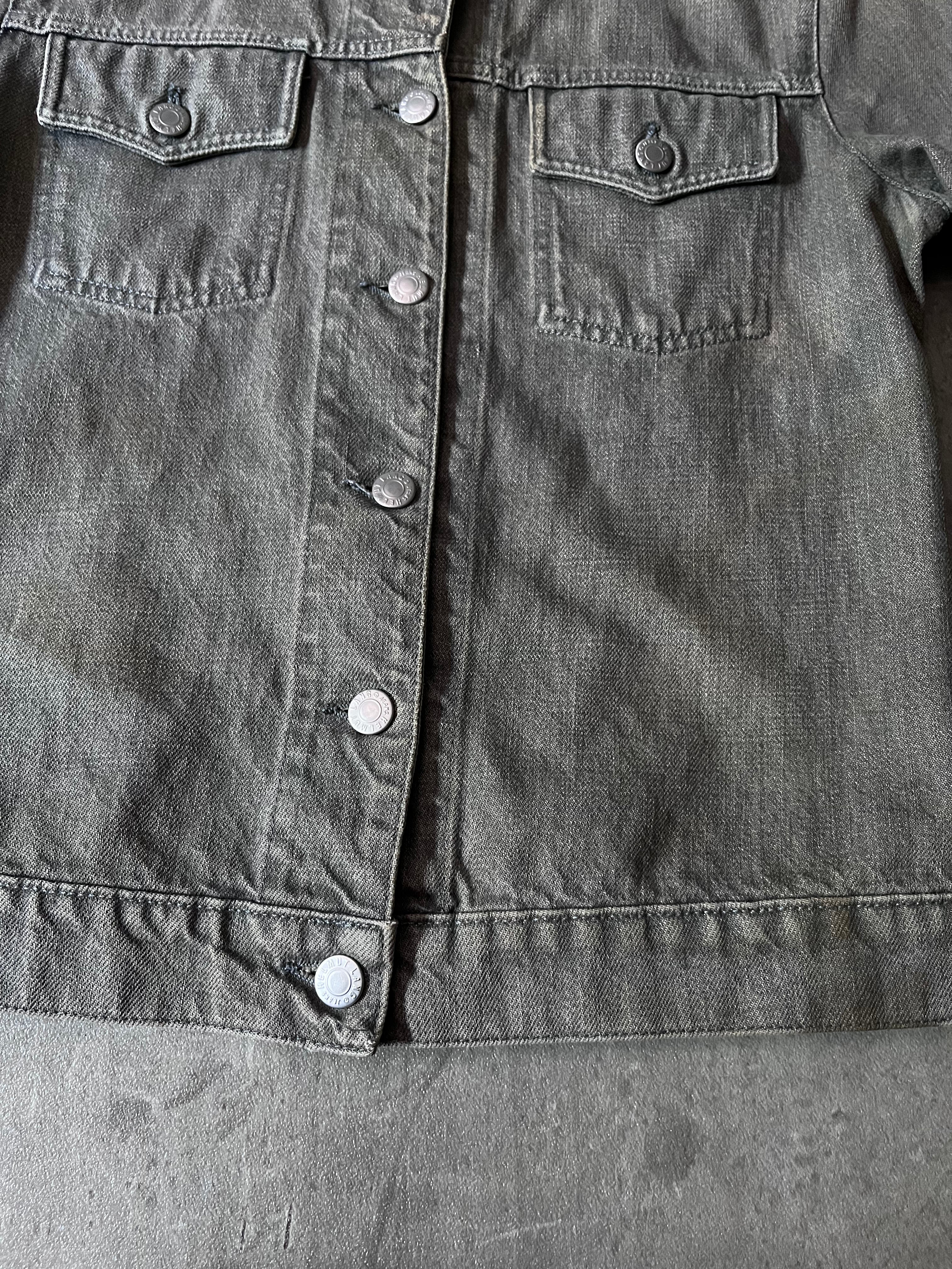 90s Helmut Lang Vintage Classic Denim Jacket Grey Women - S
