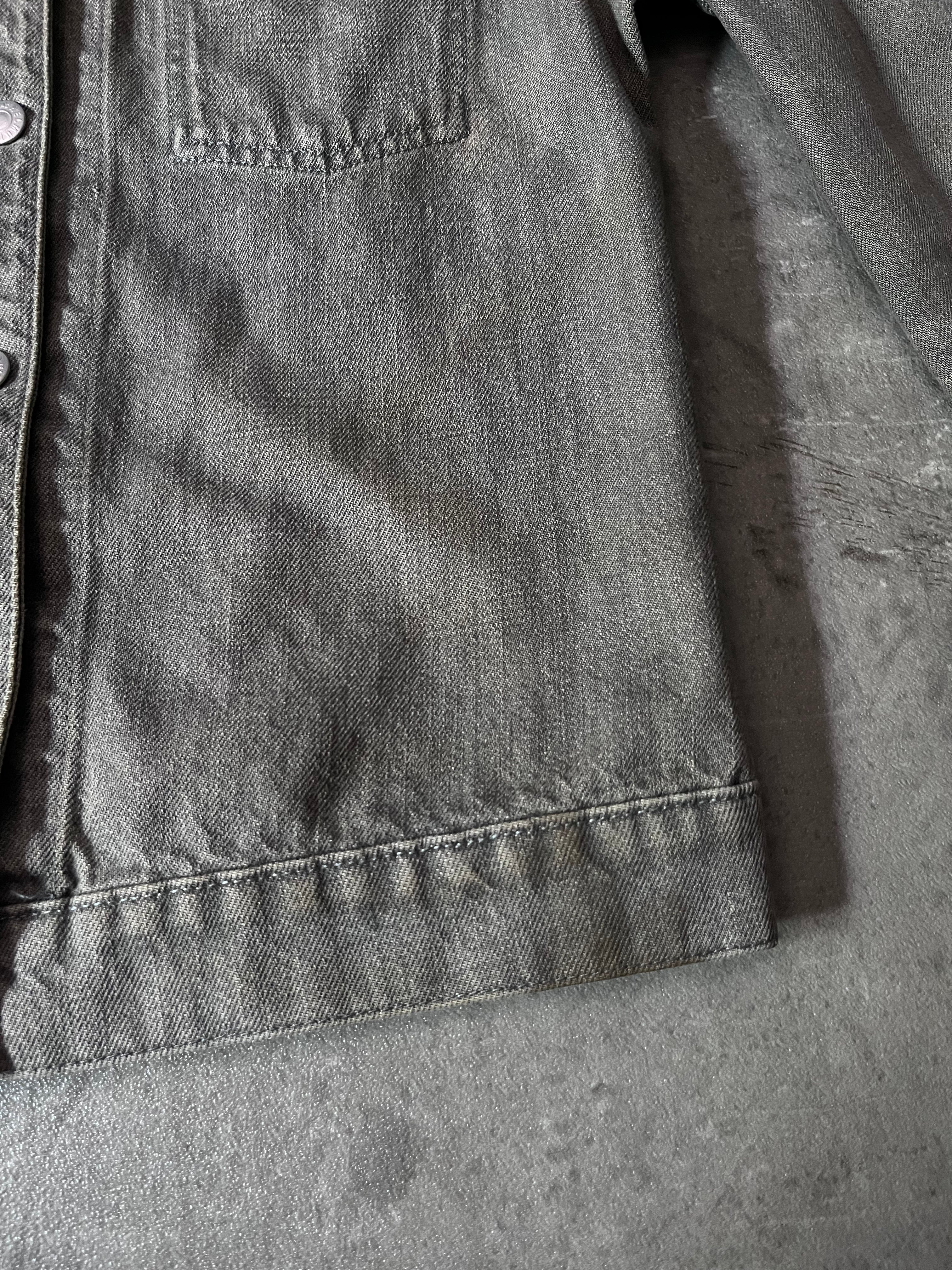 90s Helmut Lang Vintage Classic Denim Jacket Grey Women - S