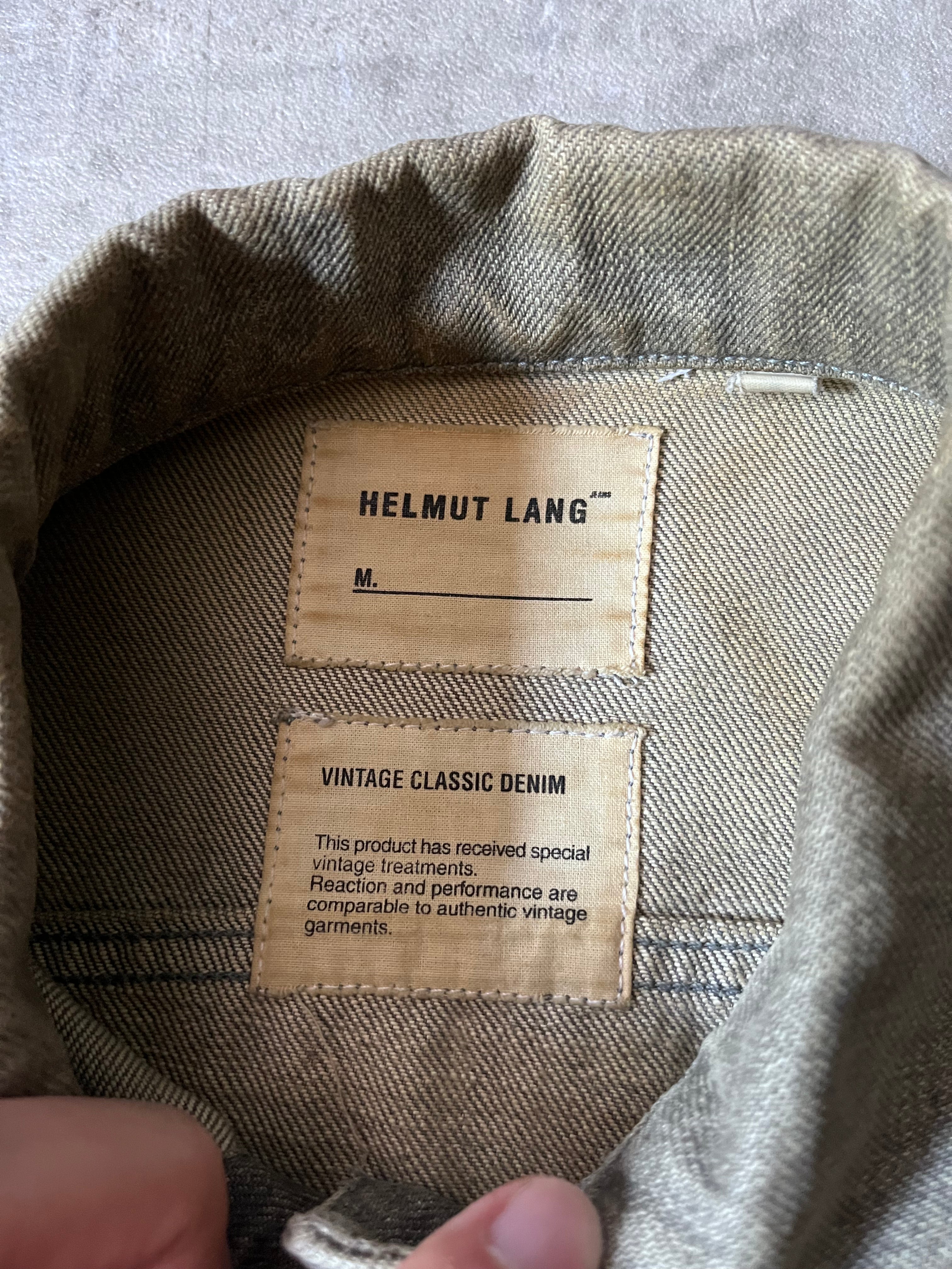 90s Helmut Lang Vintage Classic Denim Jacket Grey Women - S