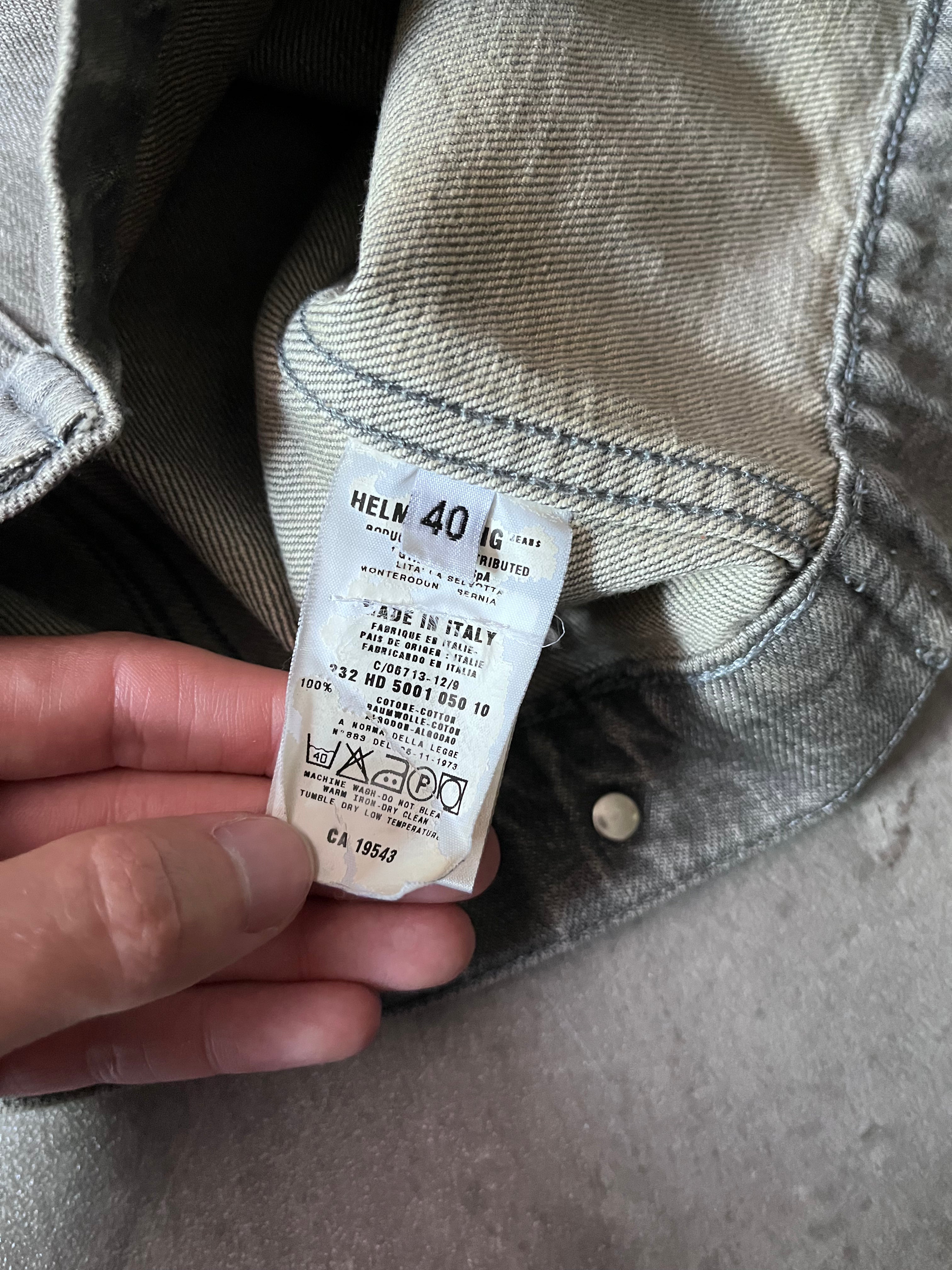 90s Helmut Lang Vintage Classic Denim Jacket Grey Women - S