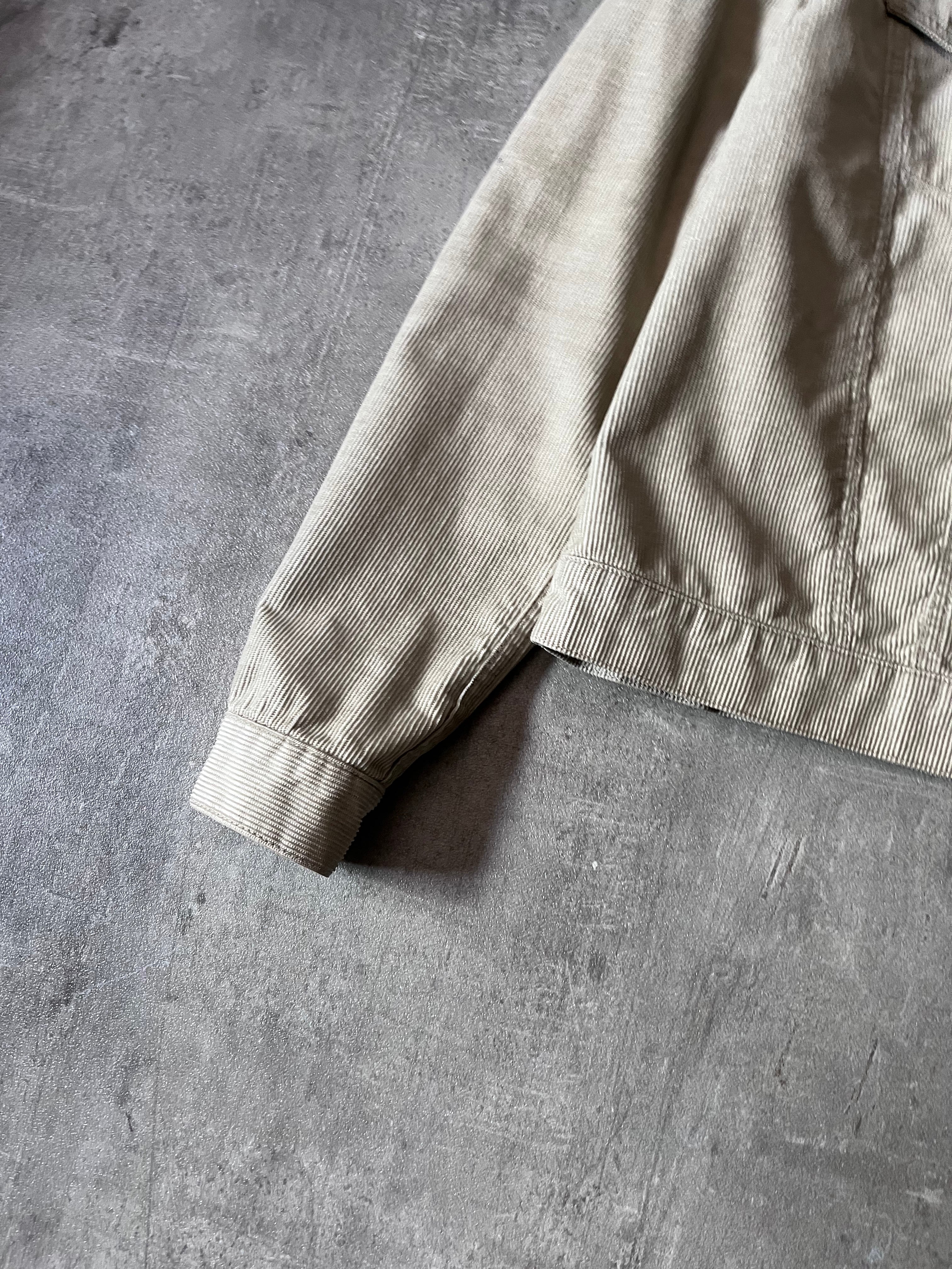 1998 Helmut Lang Corduroy Trucker Jacket Beige Men - S