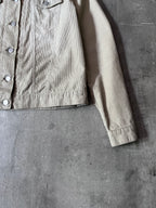 1998 Helmut Lang Corduroy Trucker Jacket Beige Men - S