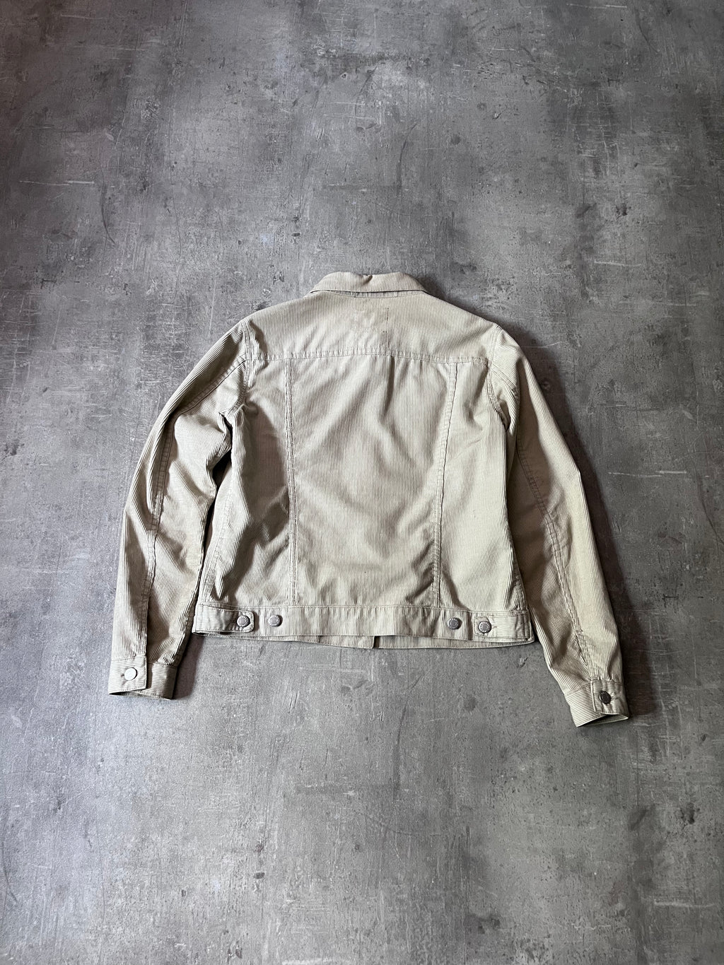 1998 Helmut Lang Corduroy Trucker Jacket Beige Men - S