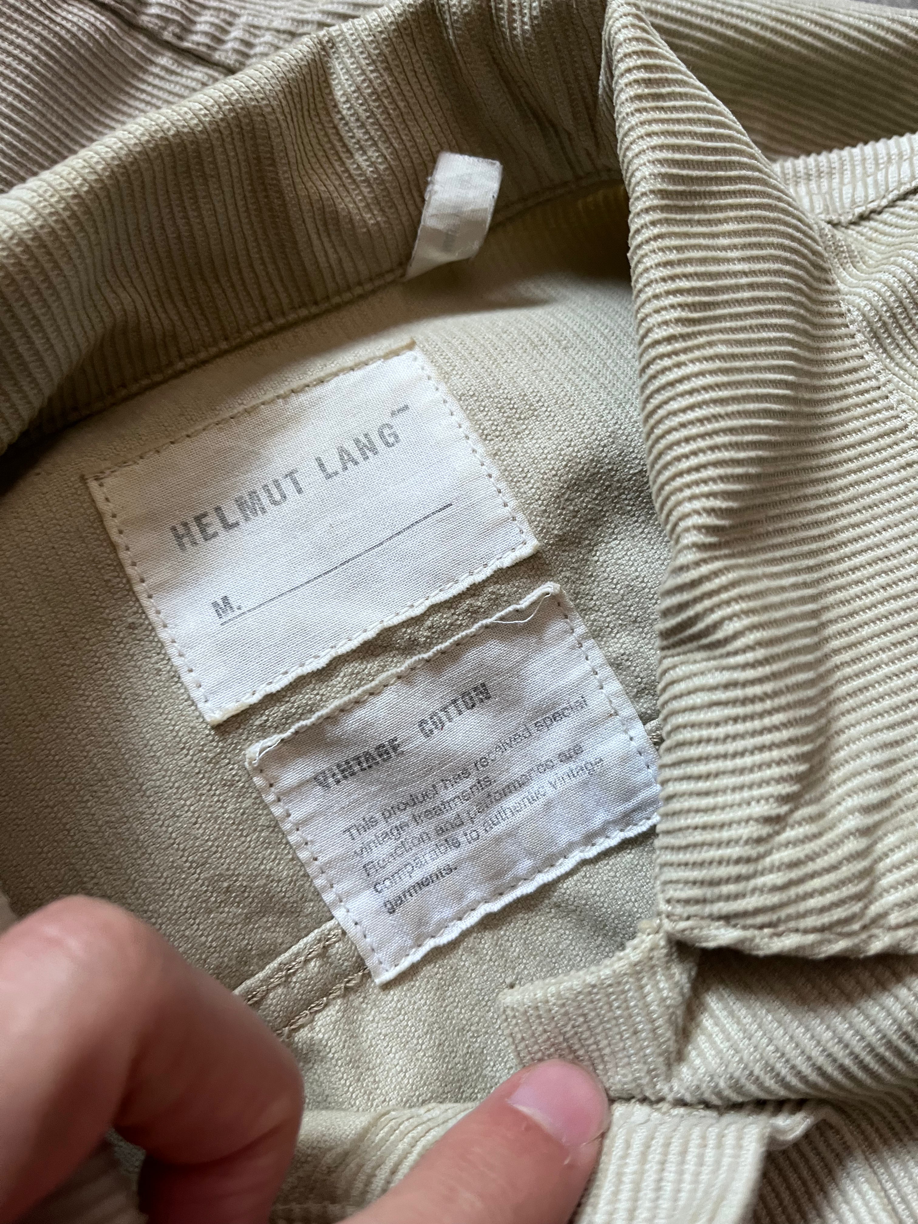 1998 Helmut Lang Corduroy Trucker Jacket Beige Men - S