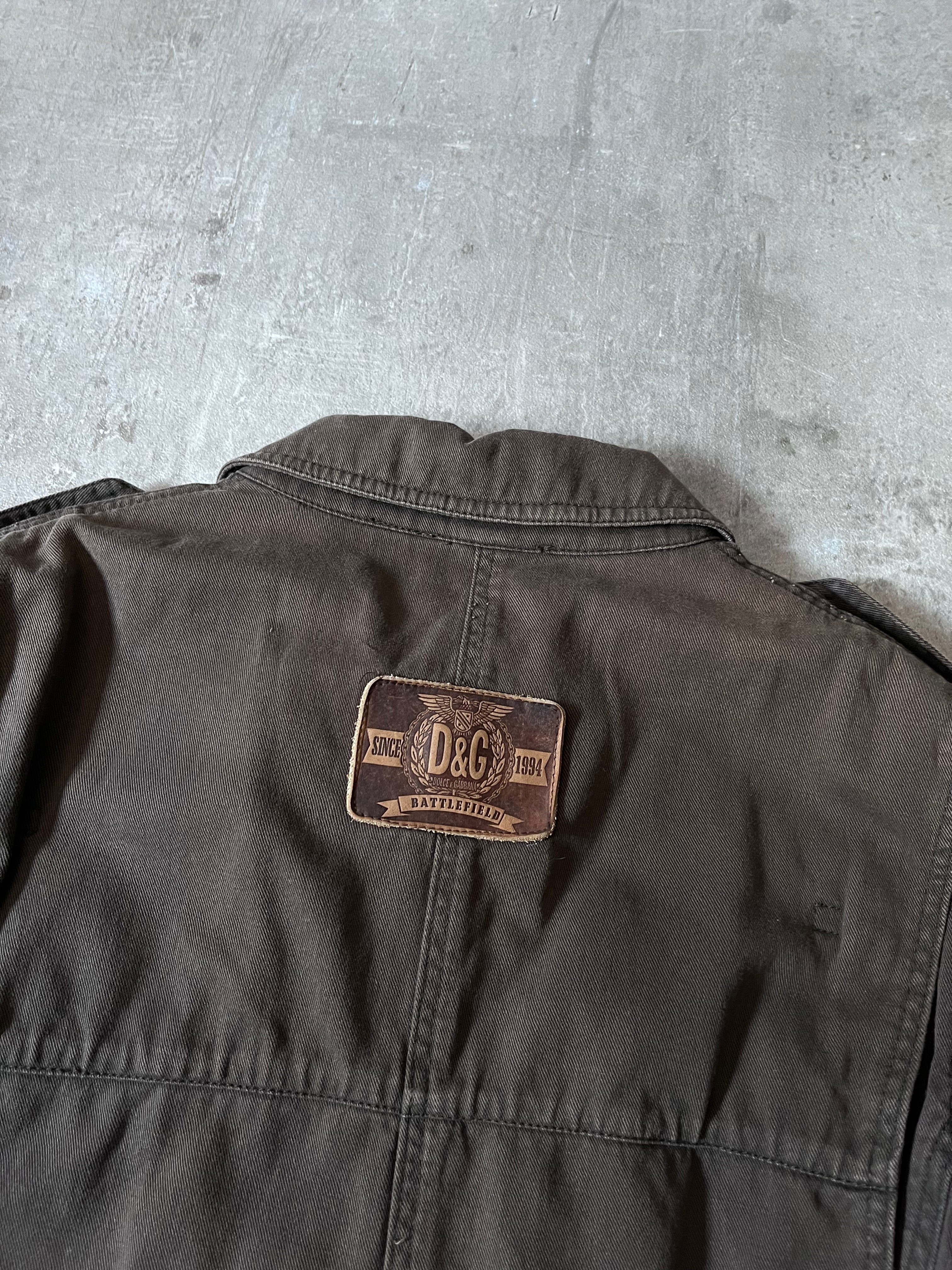 Dolce & Gabbana Vintage Military Jacket Brown Men - M