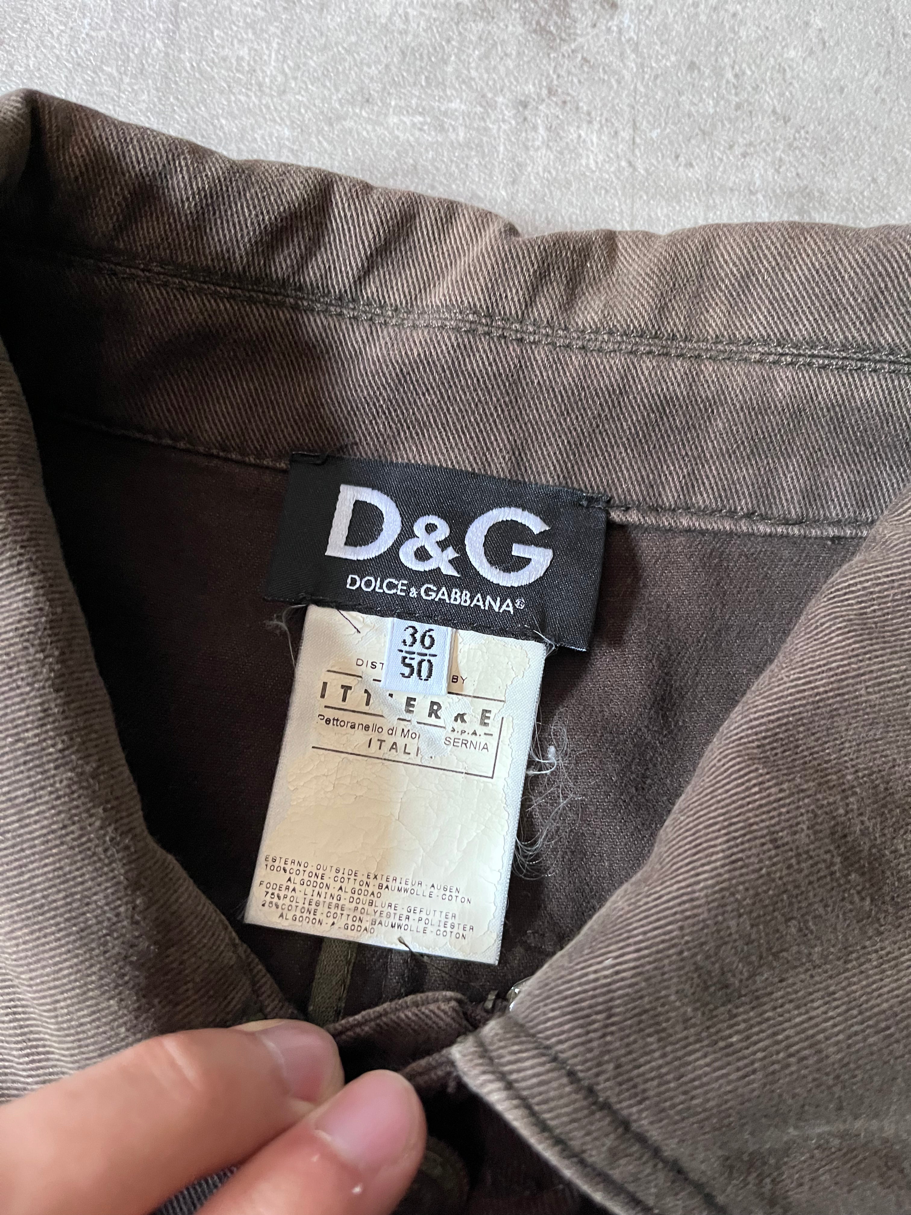 Dolce & Gabbana Vintage Military Jacket Brown Men - M