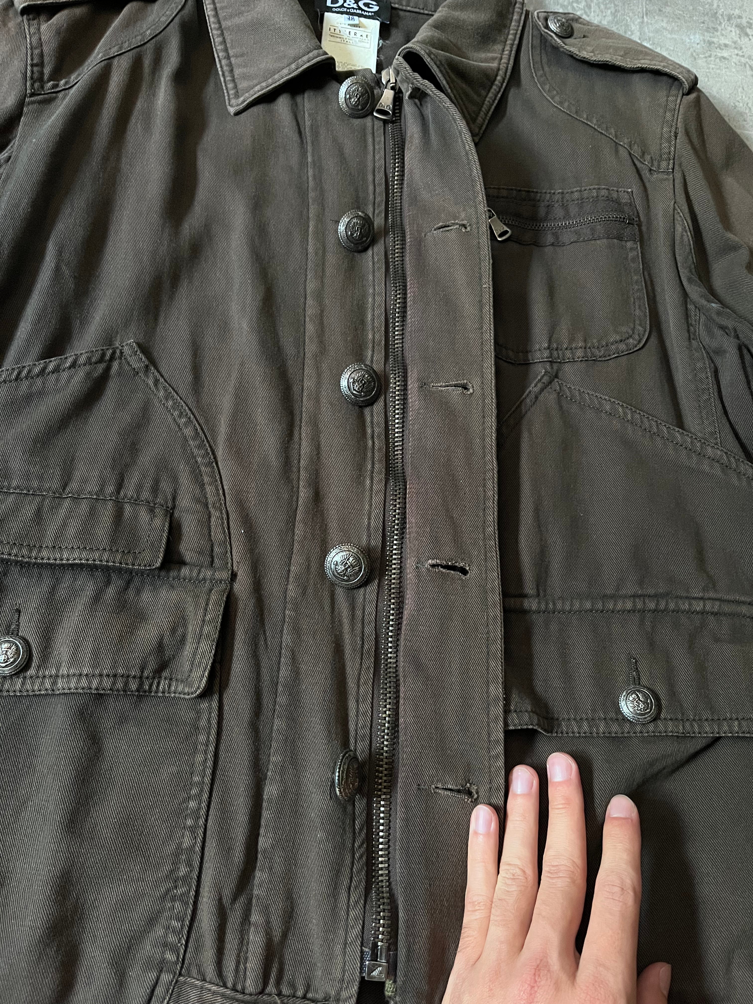 Dolce & Gabbana Vintage Military Jacket Brown Men - M