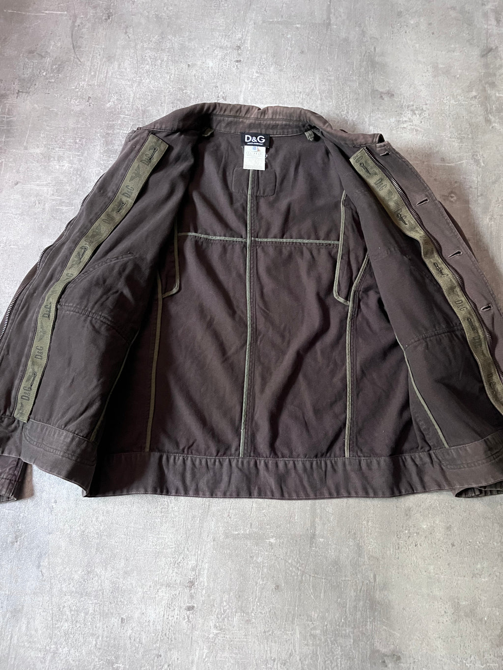 Dolce & Gabbana Vintage Military Jacket Brown Men - M