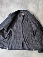 F/W 2011 John Galliano Newspaper Print Wool Blazer Jacket Black Men - L