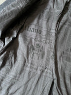 F/W 2011 John Galliano Newspaper Print Wool Blazer Jacket Black Men - L