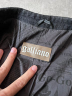 F/W 2011 John Galliano Newspaper Print Wool Blazer Jacket Black Men - L