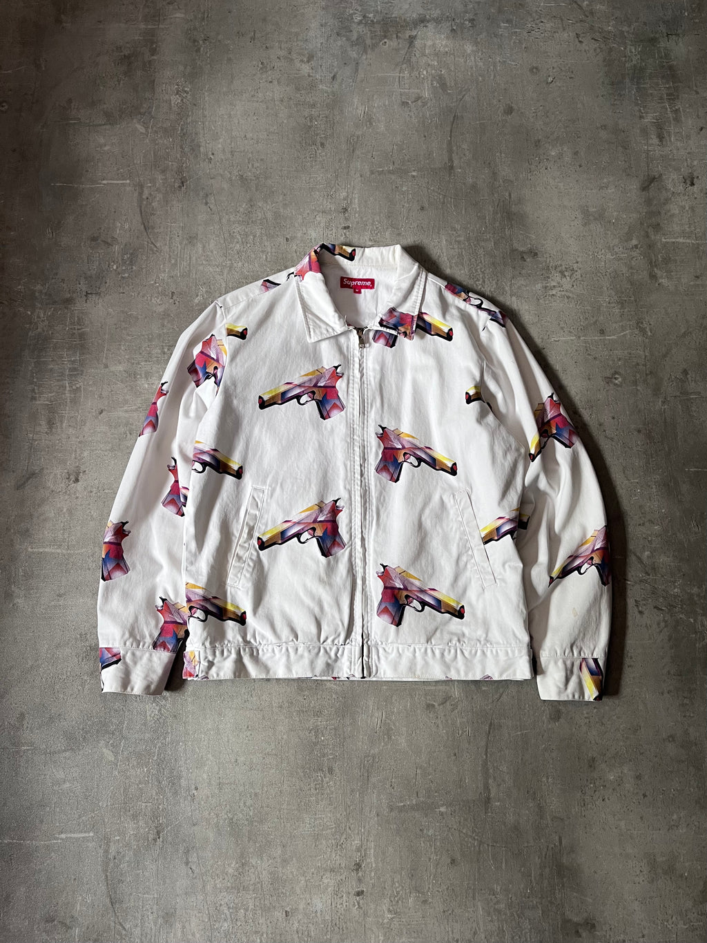 S/S 2016 Supreme Mendini Work Gun Jacket White Men - M