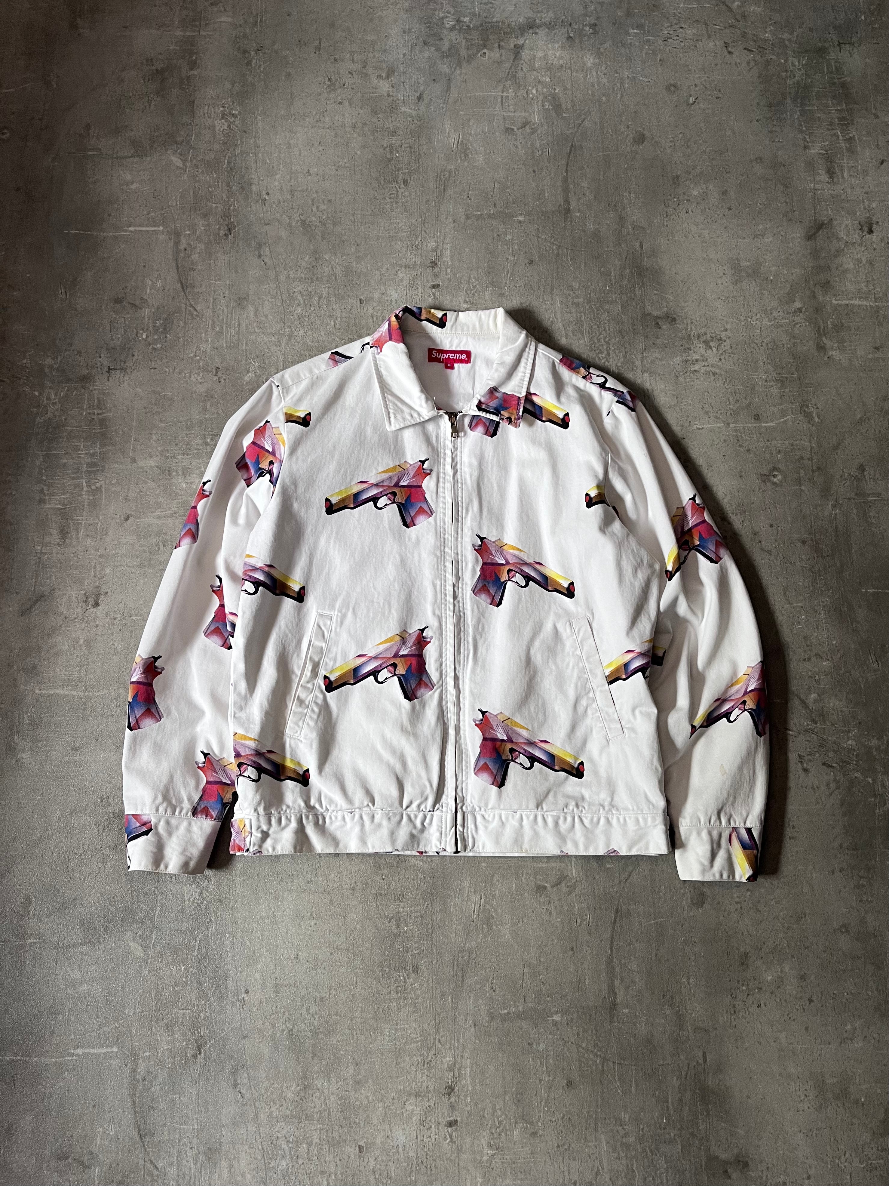 S/S 2016 Supreme Mendini Work Gun Jacket White Men - M