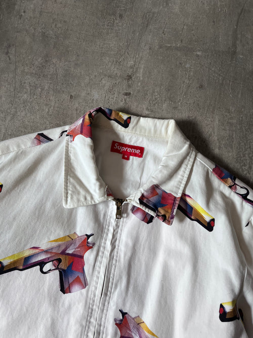 S/S 2016 Supreme Mendini Work Gun Jacket White Men - M