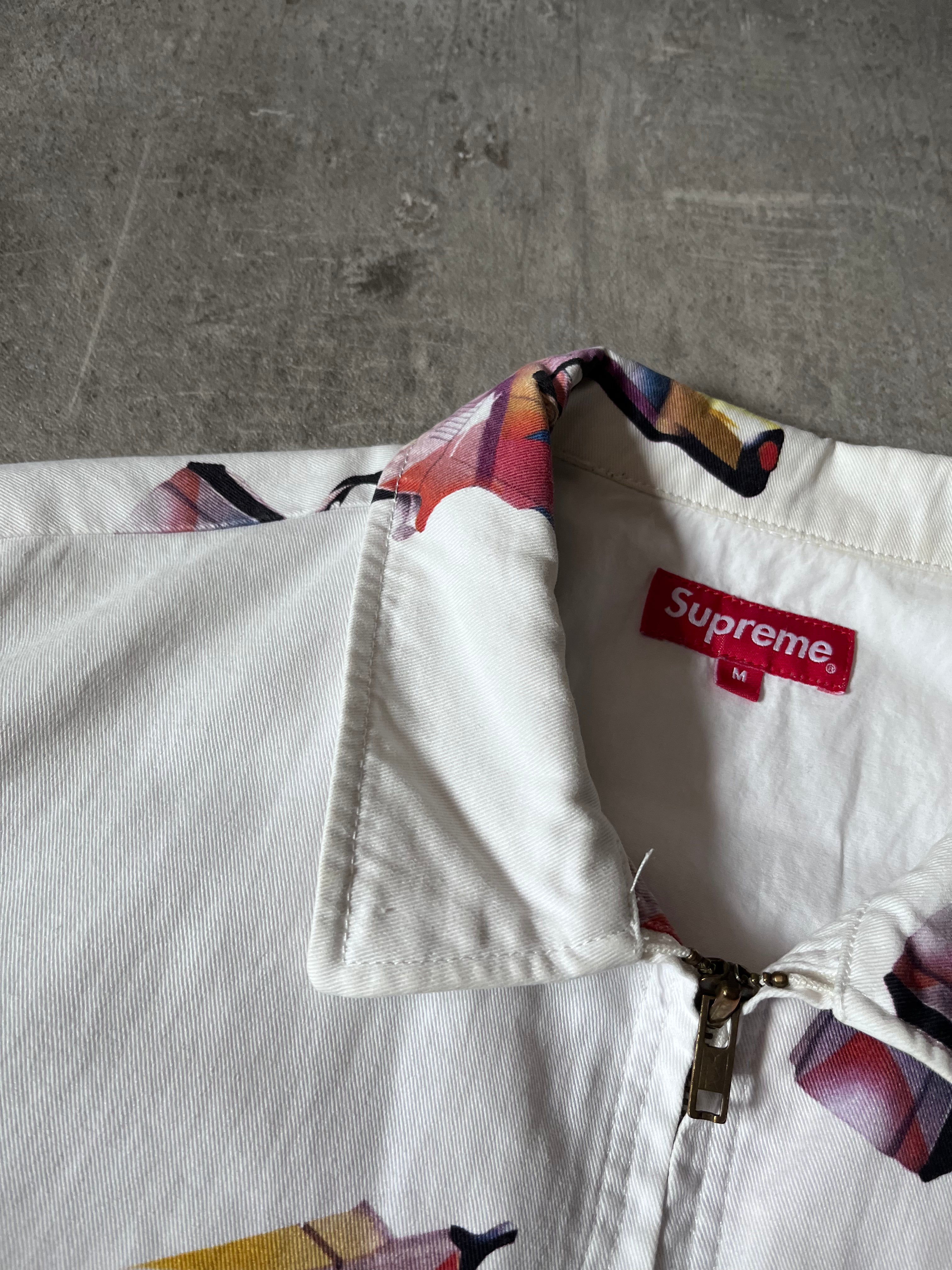S/S 2016 Supreme Mendini Work Gun Jacket White Men - M