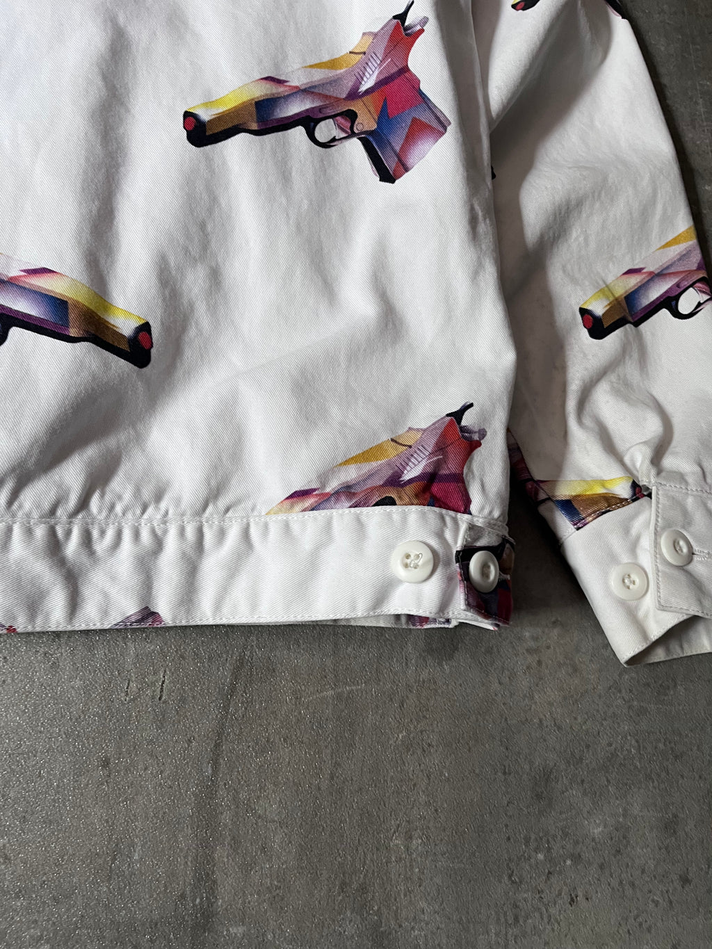 S/S 2016 Supreme Mendini Work Gun Jacket White Men - M