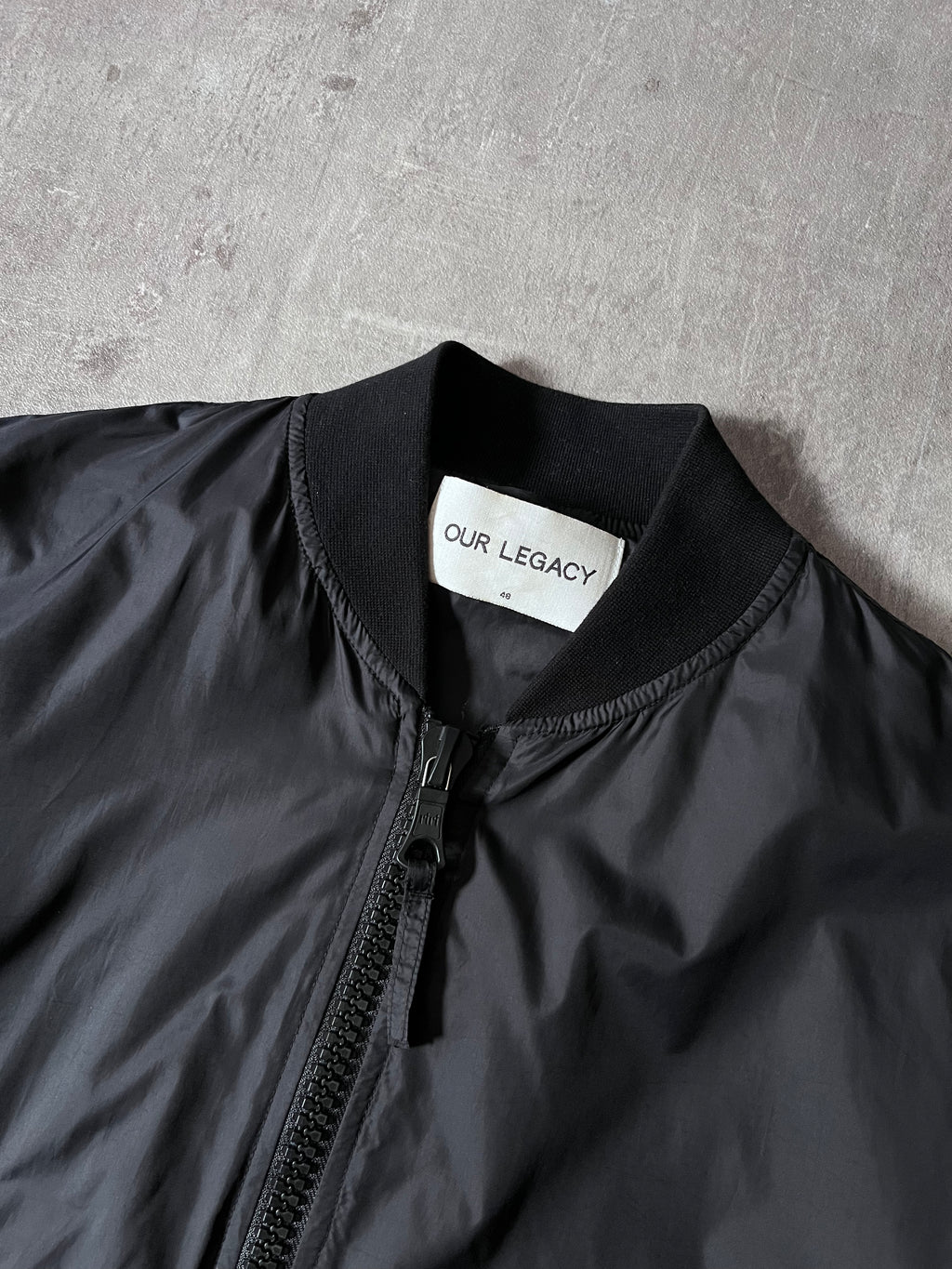 S/S 2016 Our Legacy Silky Nylon Big Zipper Jacket Black Men - M