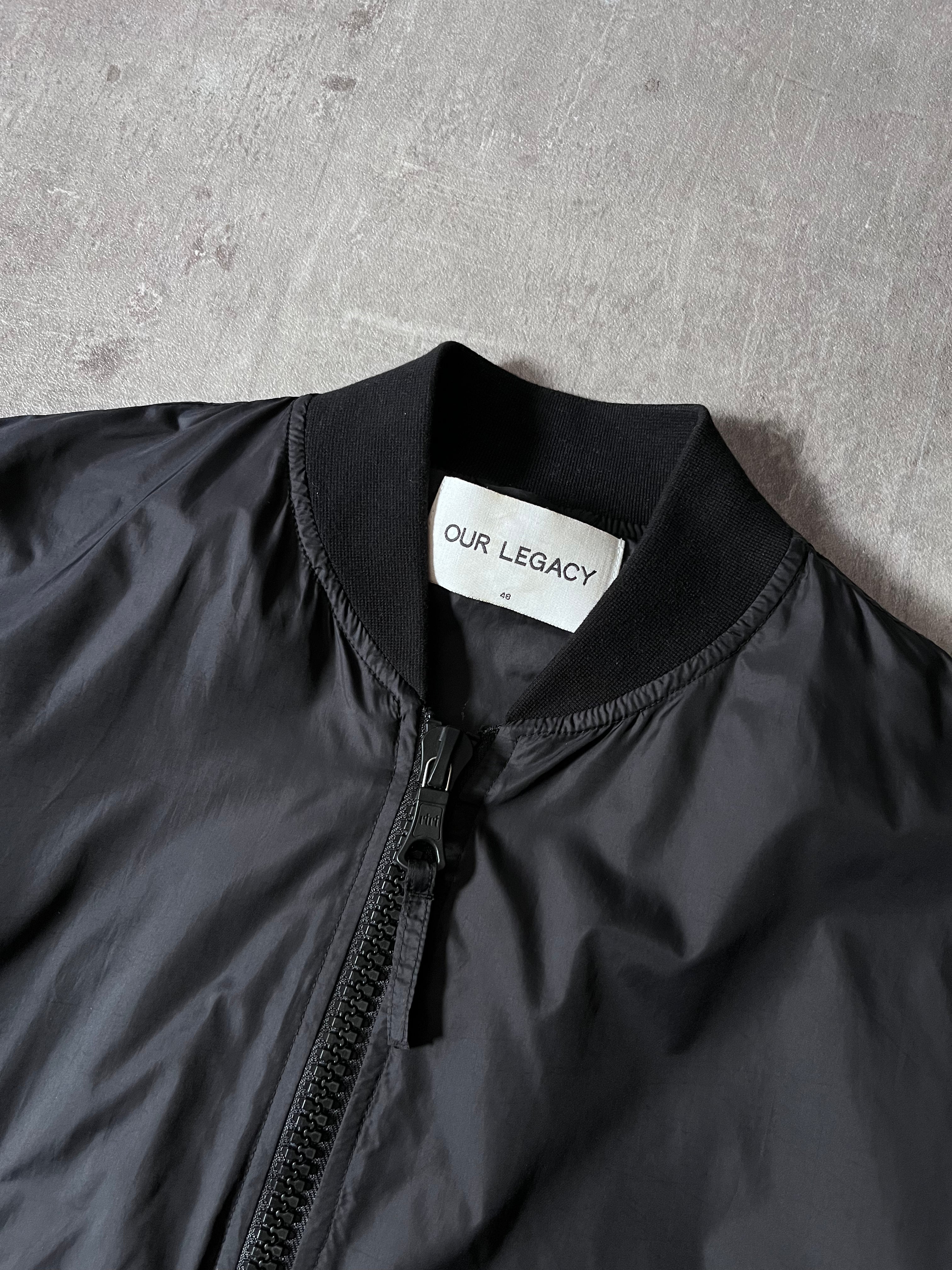S/S 2016 Our Legacy Silky Nylon Big Zipper Jacket Black Men - M