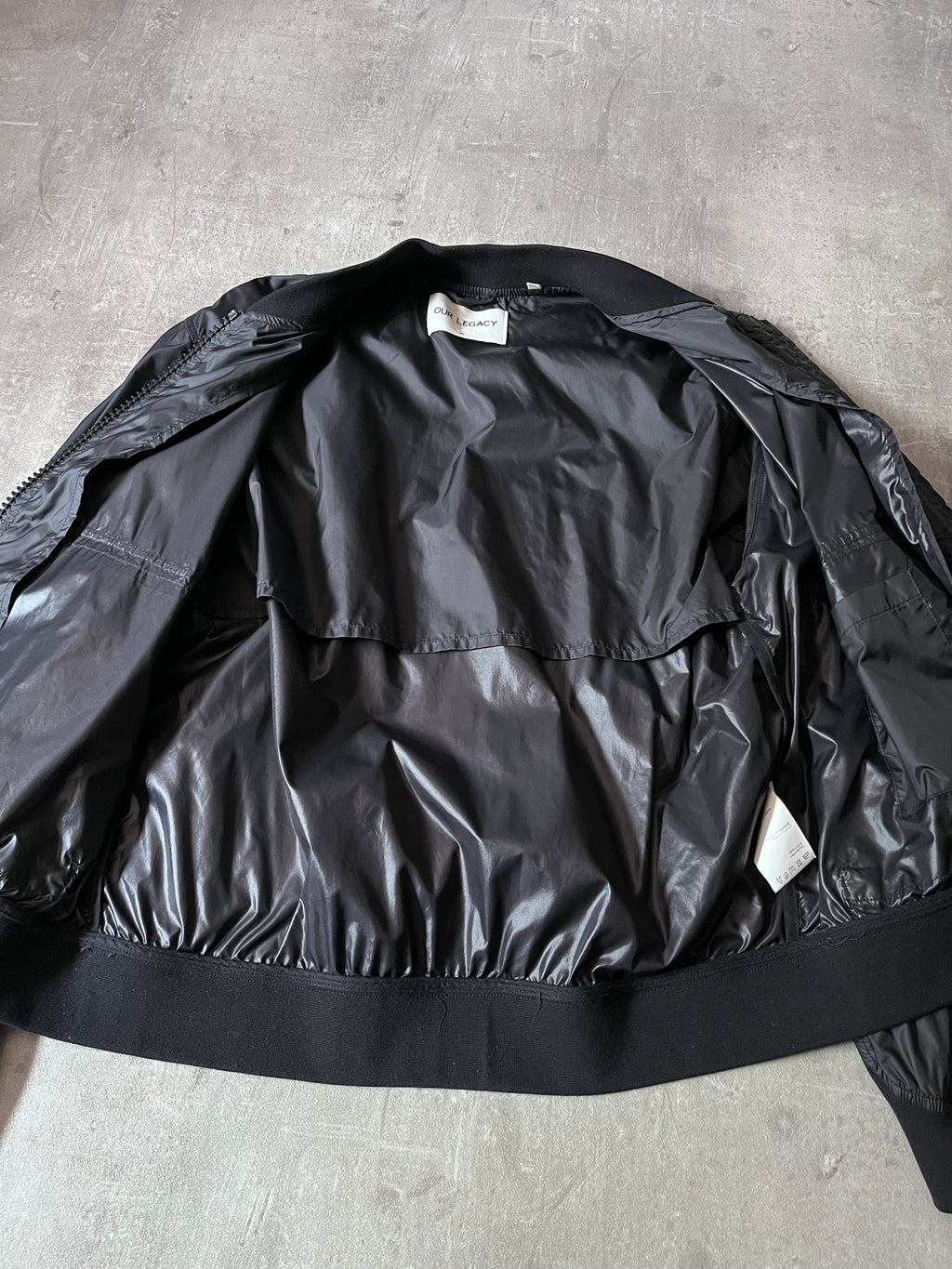 S/S 2016 Our Legacy Silky Nylon Big Zipper Jacket Black Men - M