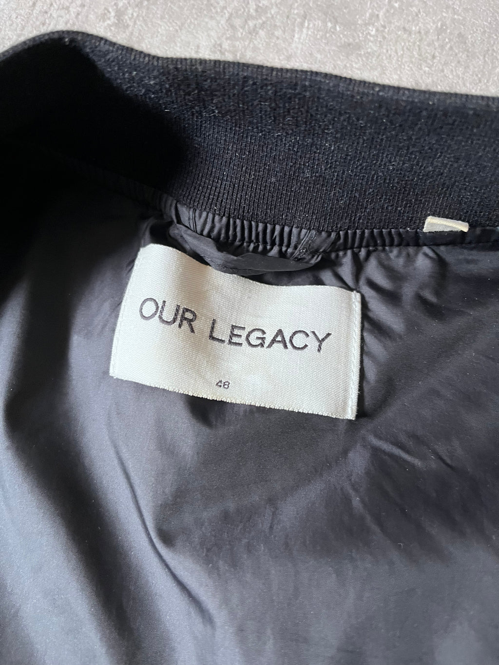S/S 2016 Our Legacy Silky Nylon Big Zipper Jacket Black Men - M