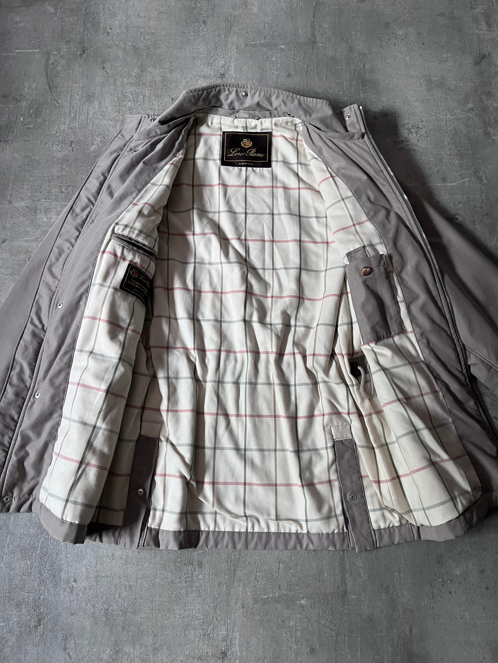 Loro Piana Storm System Coat Jacket Beige Men - S