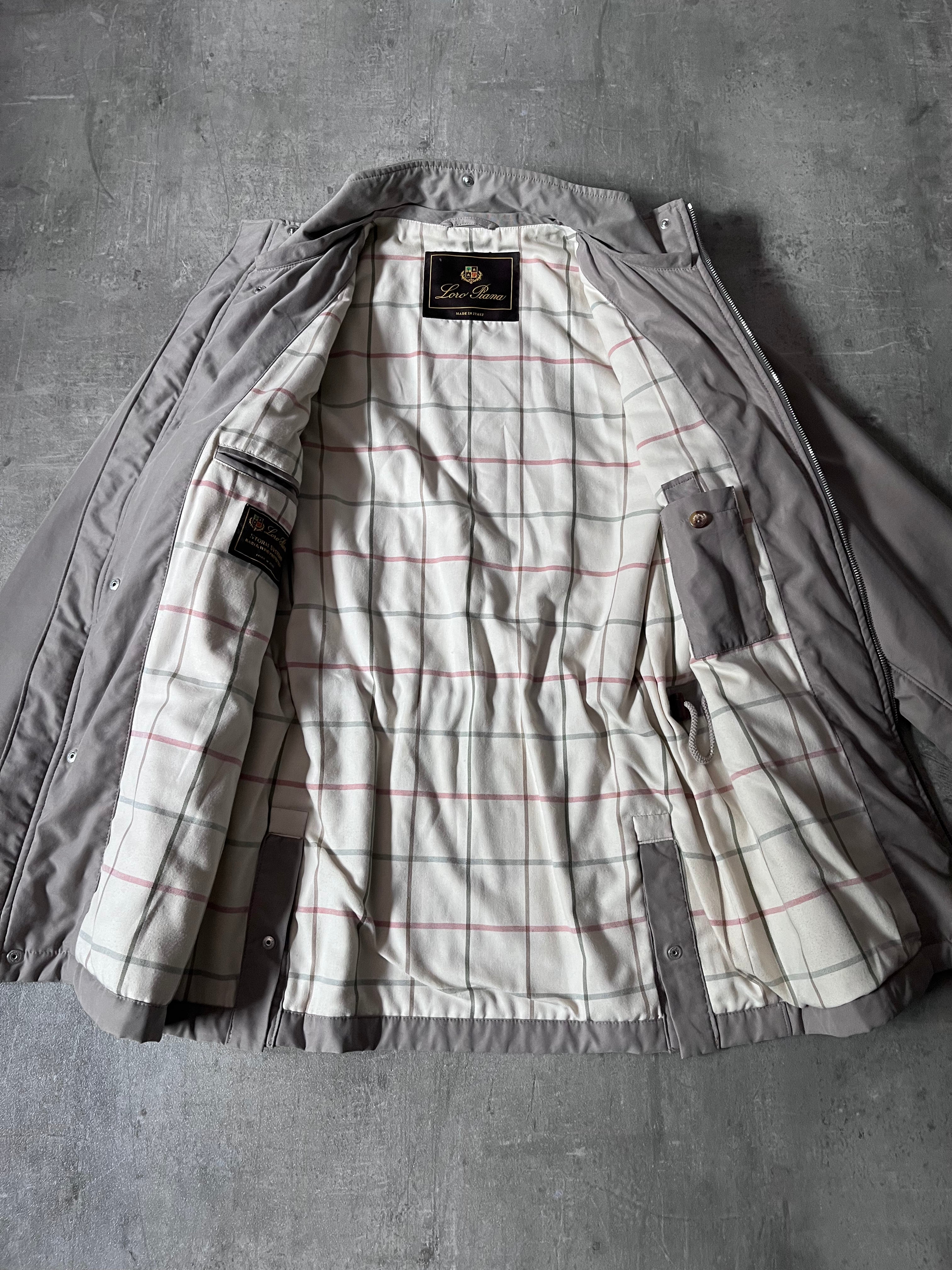 Loro Piana Storm System Coat Jacket Beige Men - S