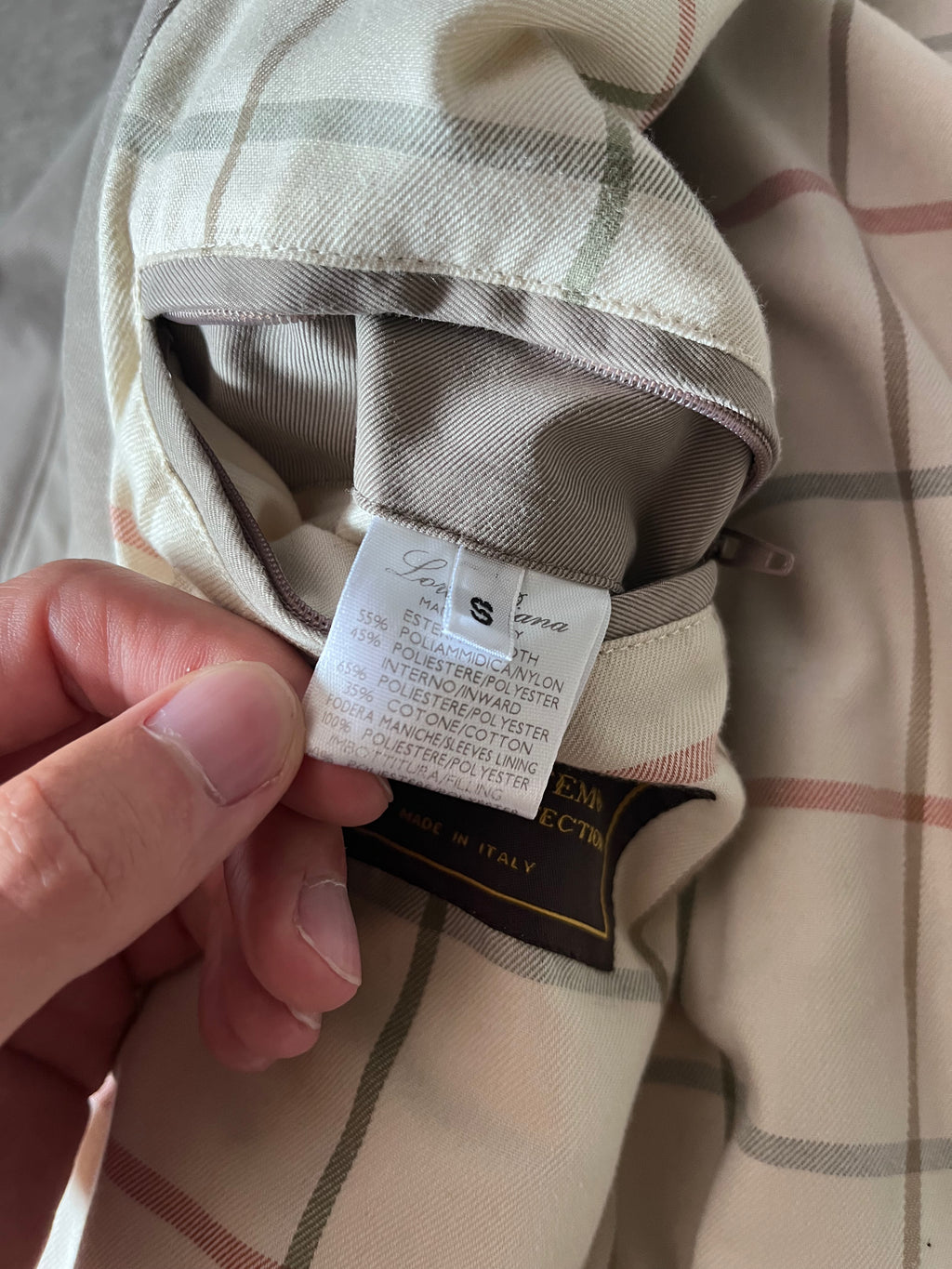 Loro Piana Storm System Coat Jacket Beige Men - S