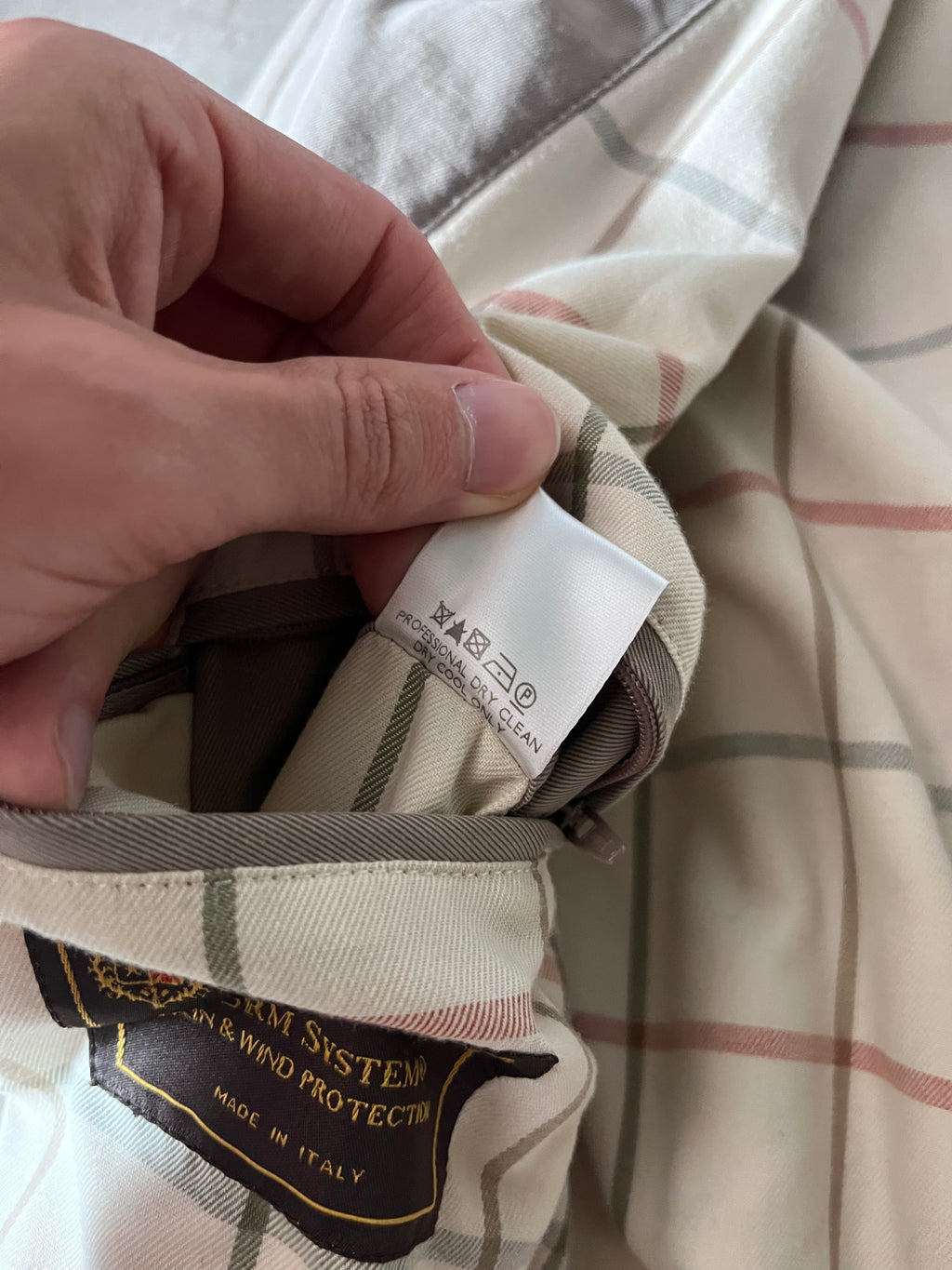 Loro Piana Storm System Coat Jacket Beige Men - S