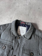 Brunello Cucinelli Multi Pocket Wool Silk Cashmere Blend Long Jacket Men - L