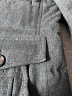 Brunello Cucinelli Multi Pocket Wool Silk Cashmere Blend Long Jacket Men - L