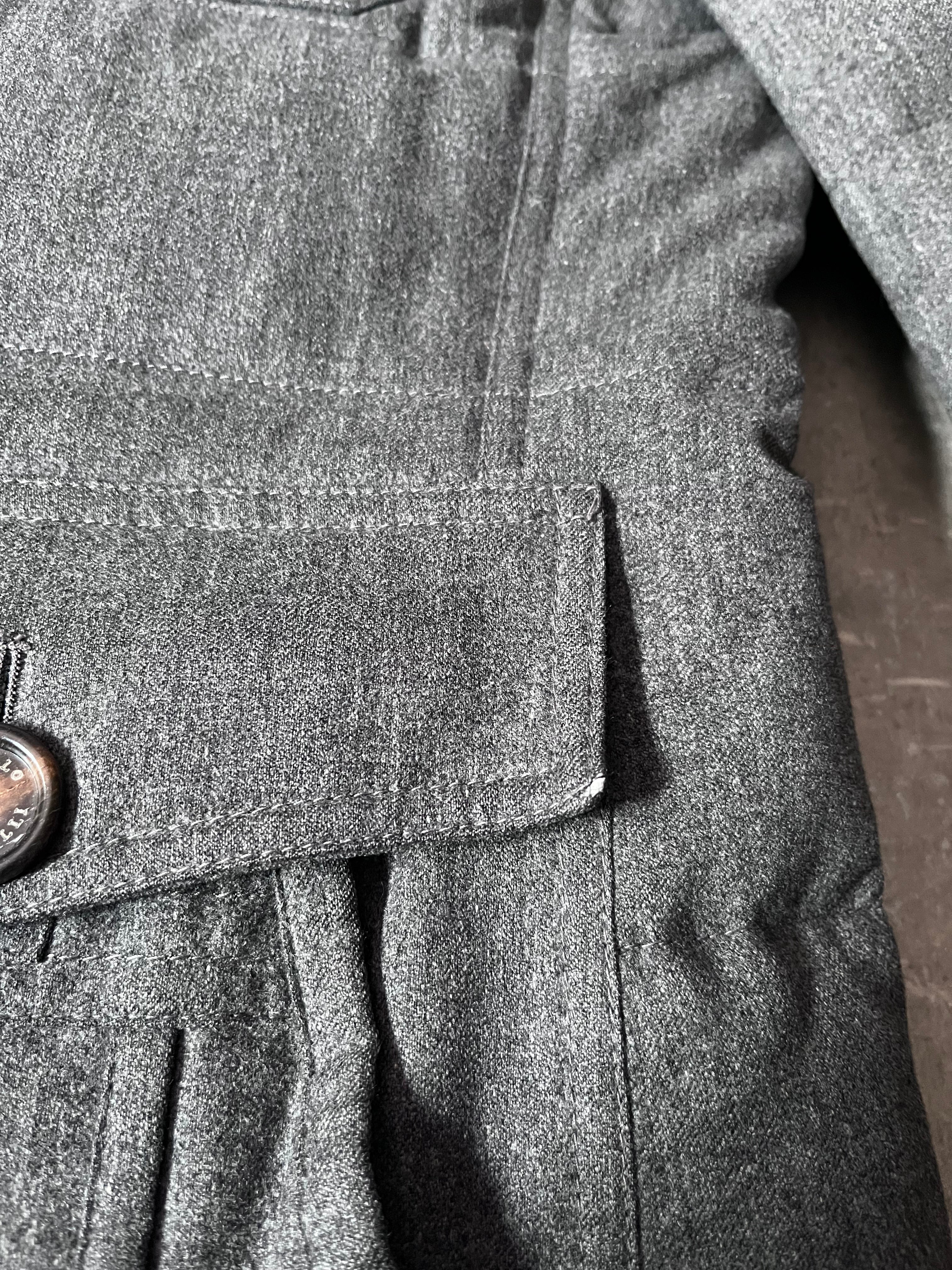 Brunello Cucinelli Multi Pocket Wool Silk Cashmere Blend Long Jacket Men - L