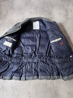 Brunello Cucinelli Multi Pocket Wool Silk Cashmere Blend Long Jacket Men - L