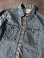 Our Legacy Light Denim Zip Jacket Blue Men - S