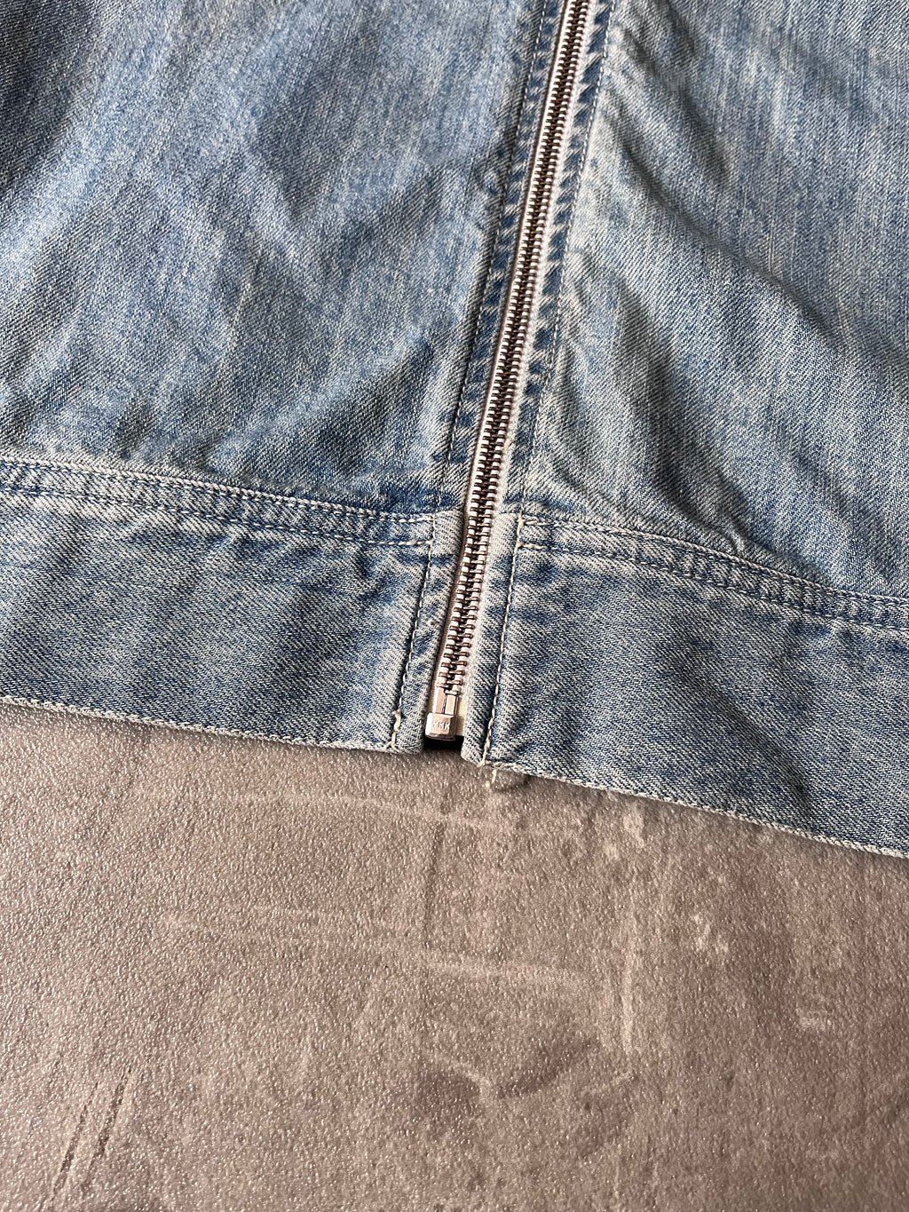 Our Legacy Light Denim Zip Jacket Blue Men - S