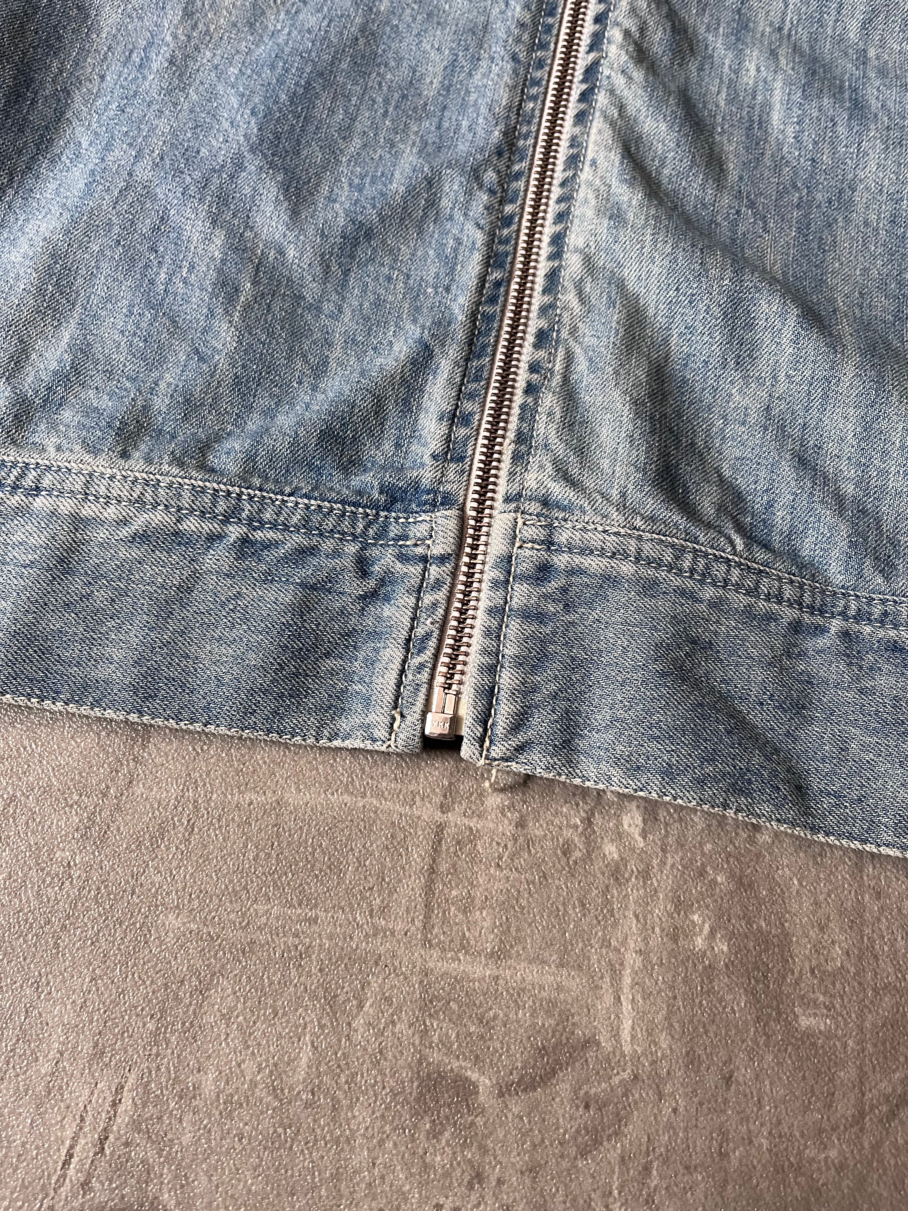 Our Legacy Light Denim Zip Jacket Blue Men - S