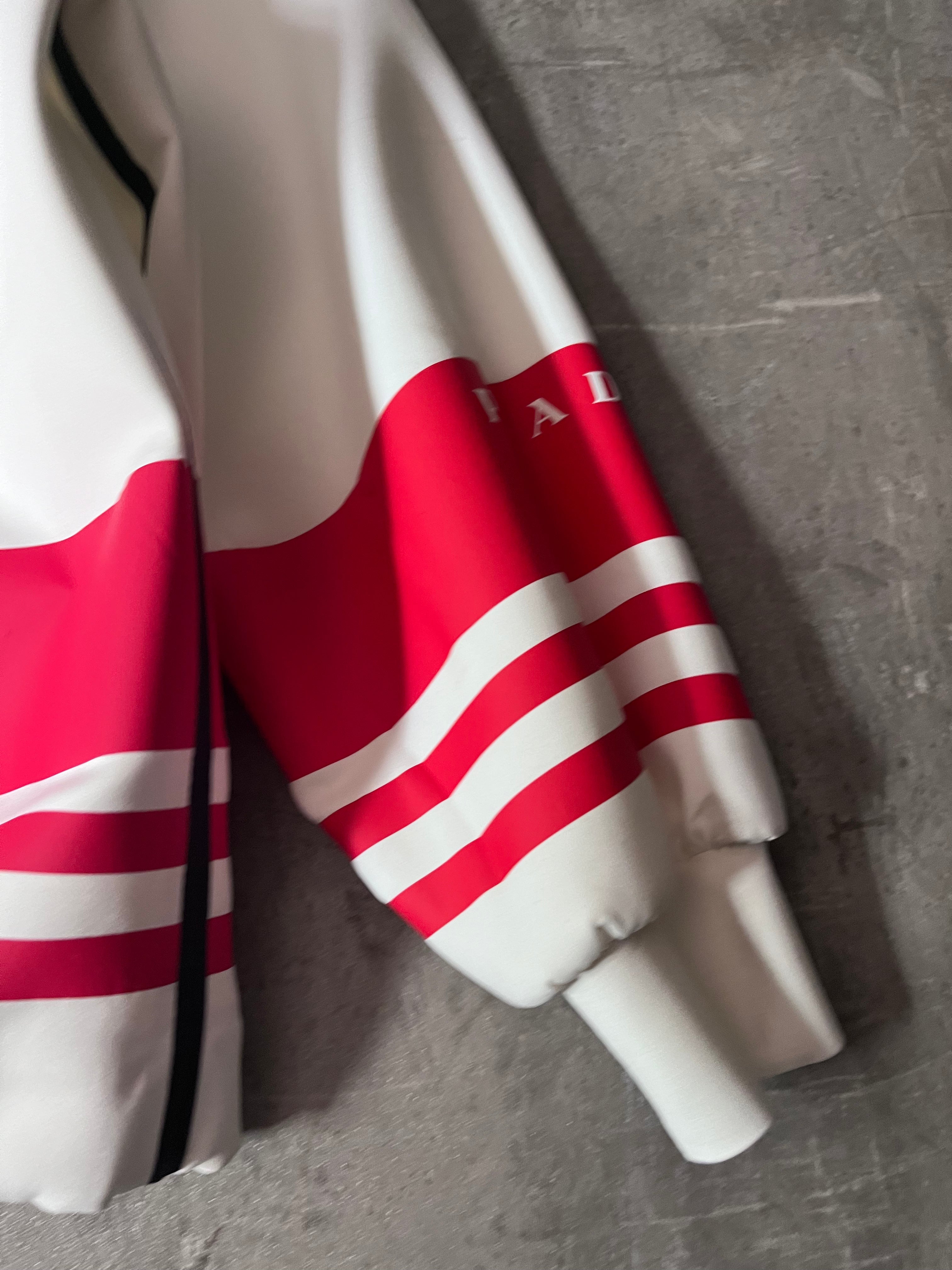 2021 Prada Ski Sport Sweatshirt White Red Men