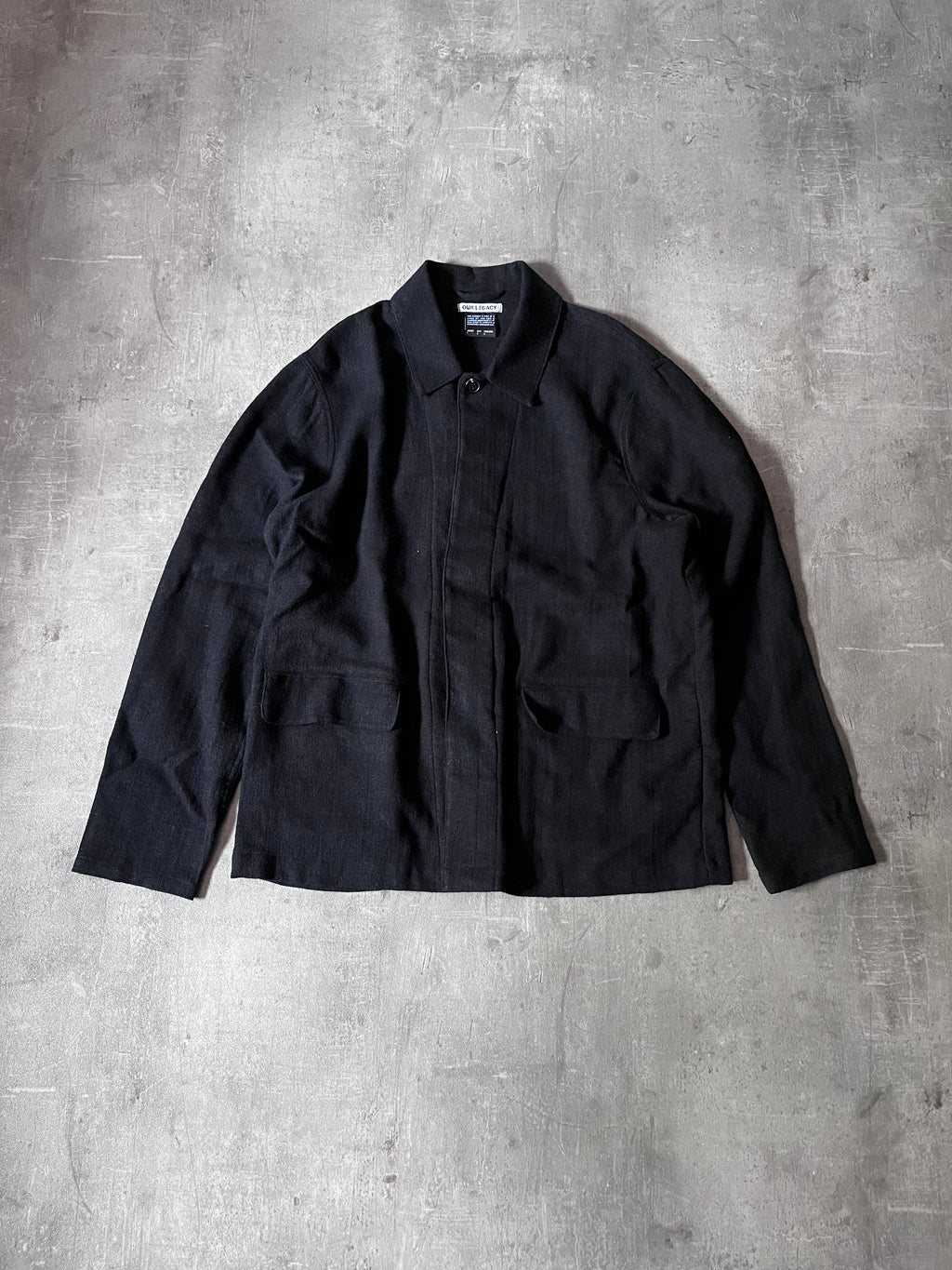 Our Legacy Archive Suit Linen Wool Jacket Black Men - M