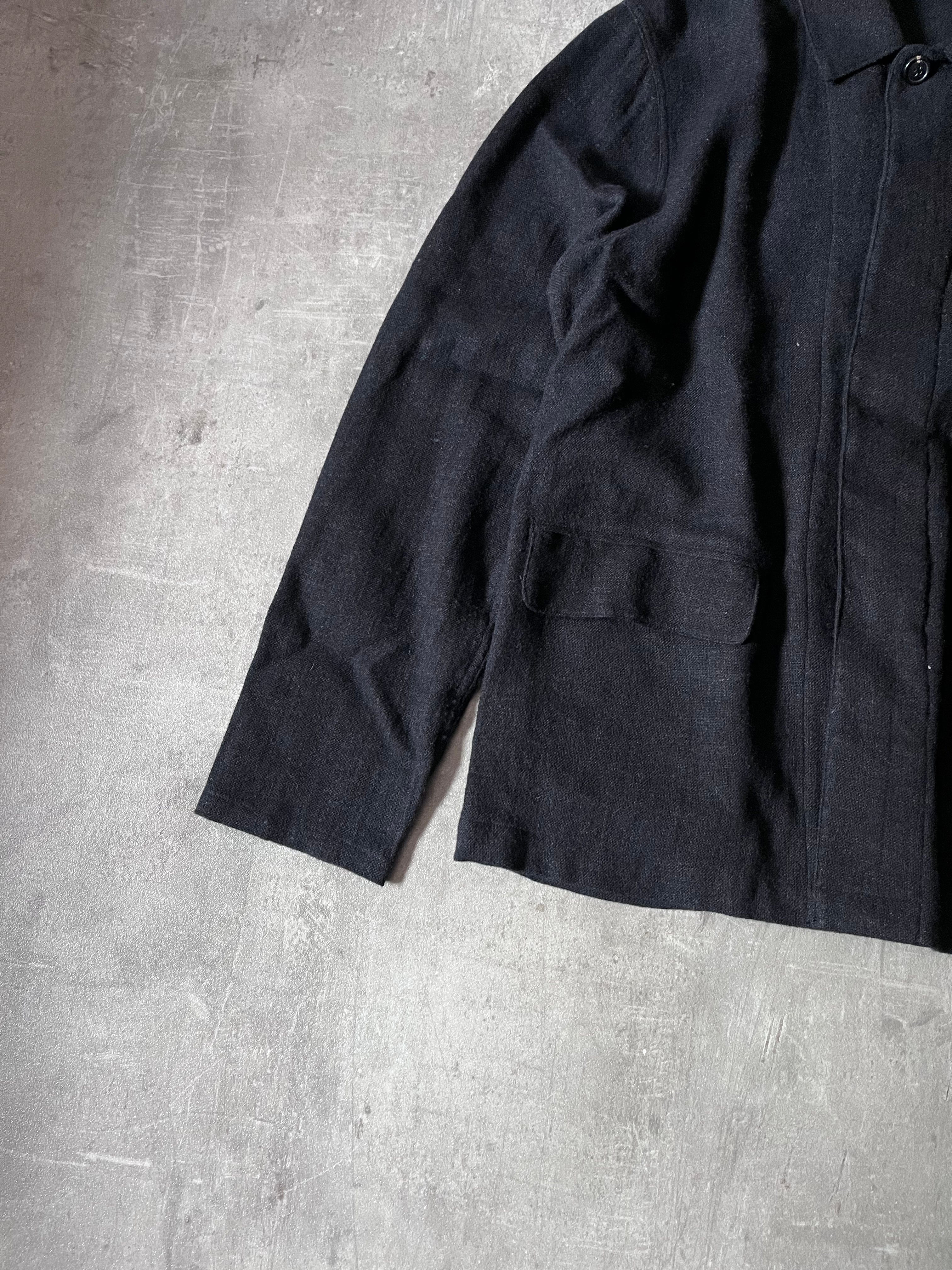 Our Legacy Archive Suit Linen Wool Jacket Black Men - M