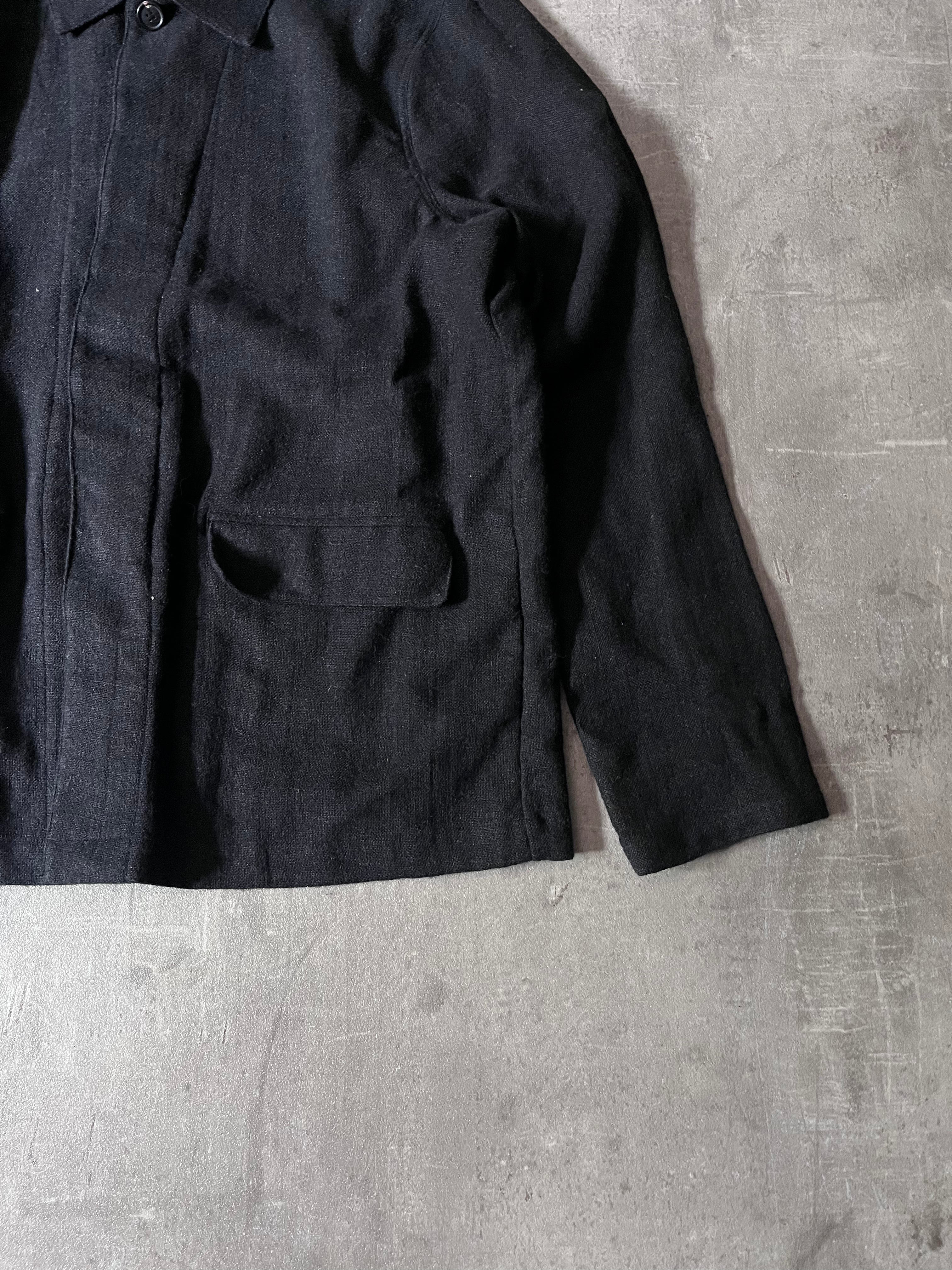 Our Legacy Archive Suit Linen Wool Jacket Black Men - M