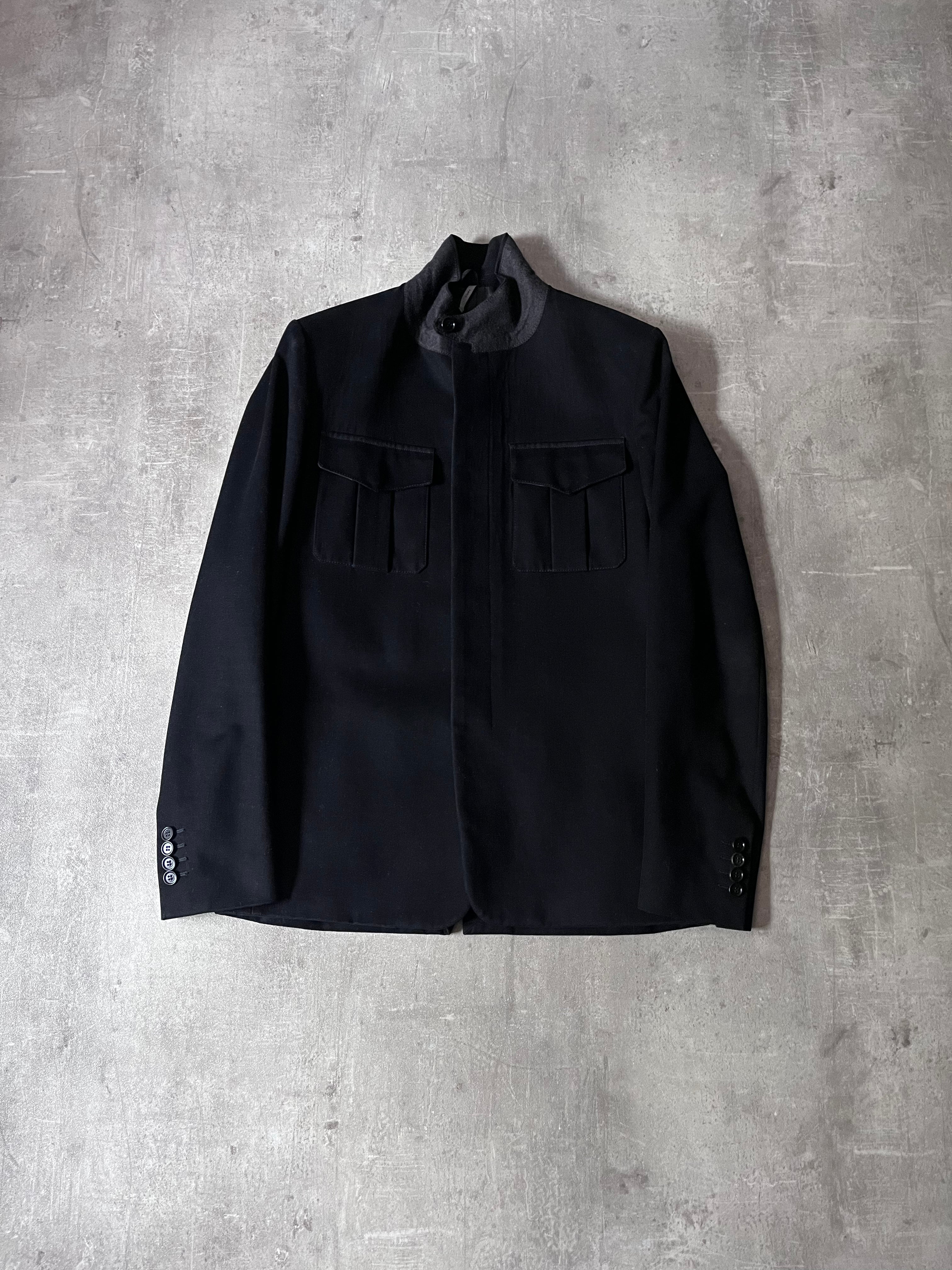 2000s Dior Velour Blazer Jacket Black Men