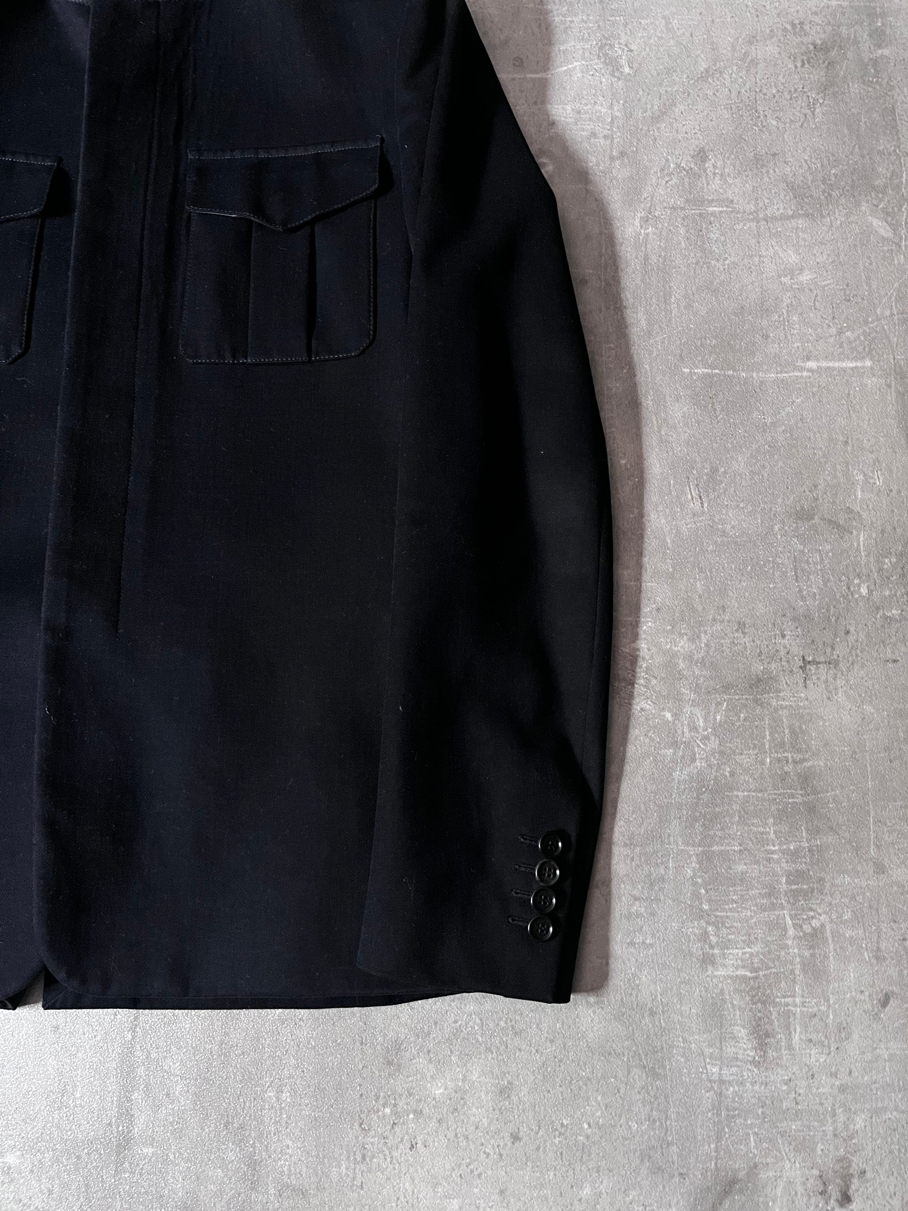 2000s Dior Velour Blazer Jacket Black Men