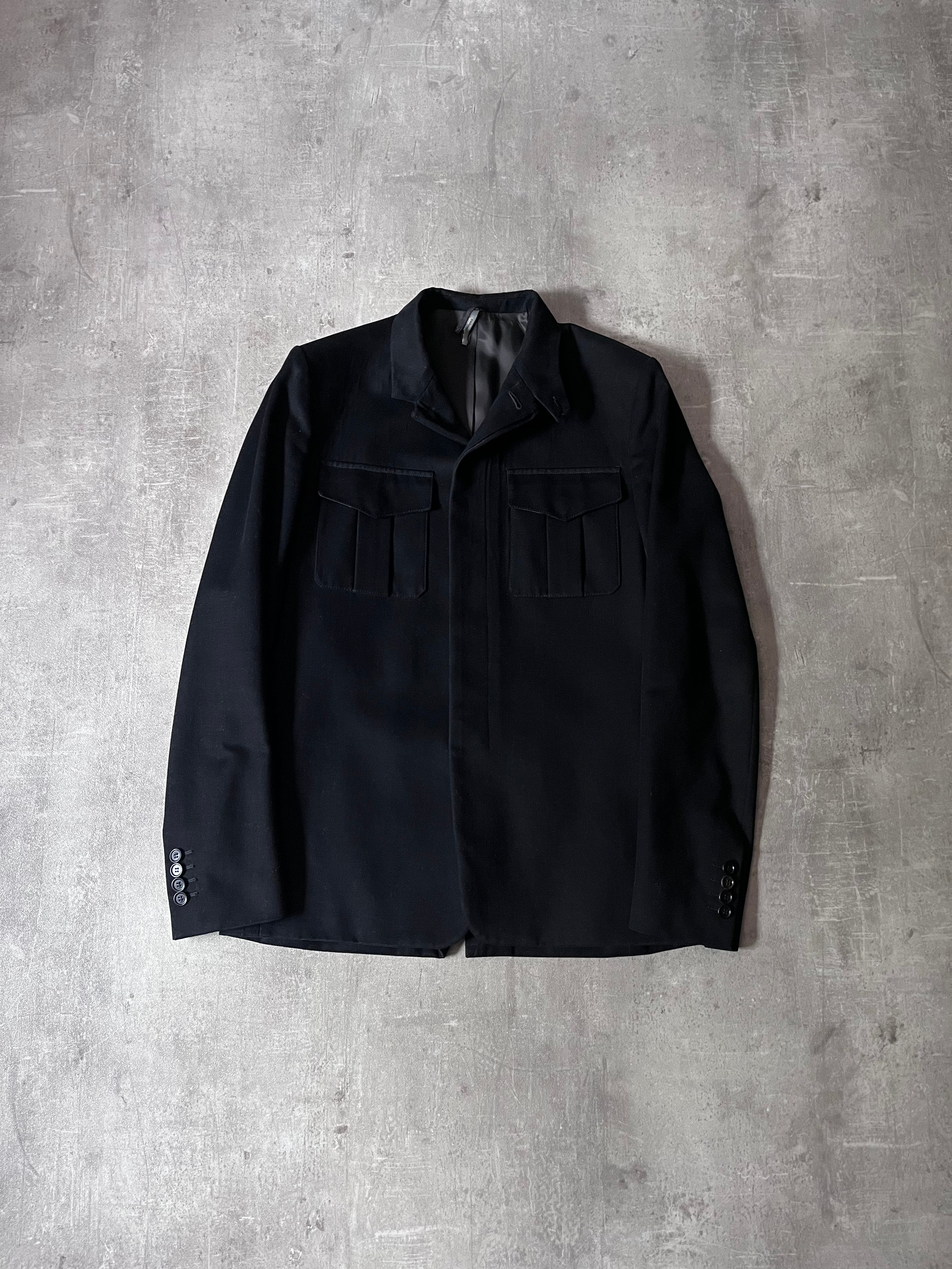 2000s Dior Velour Blazer Jacket Black Men