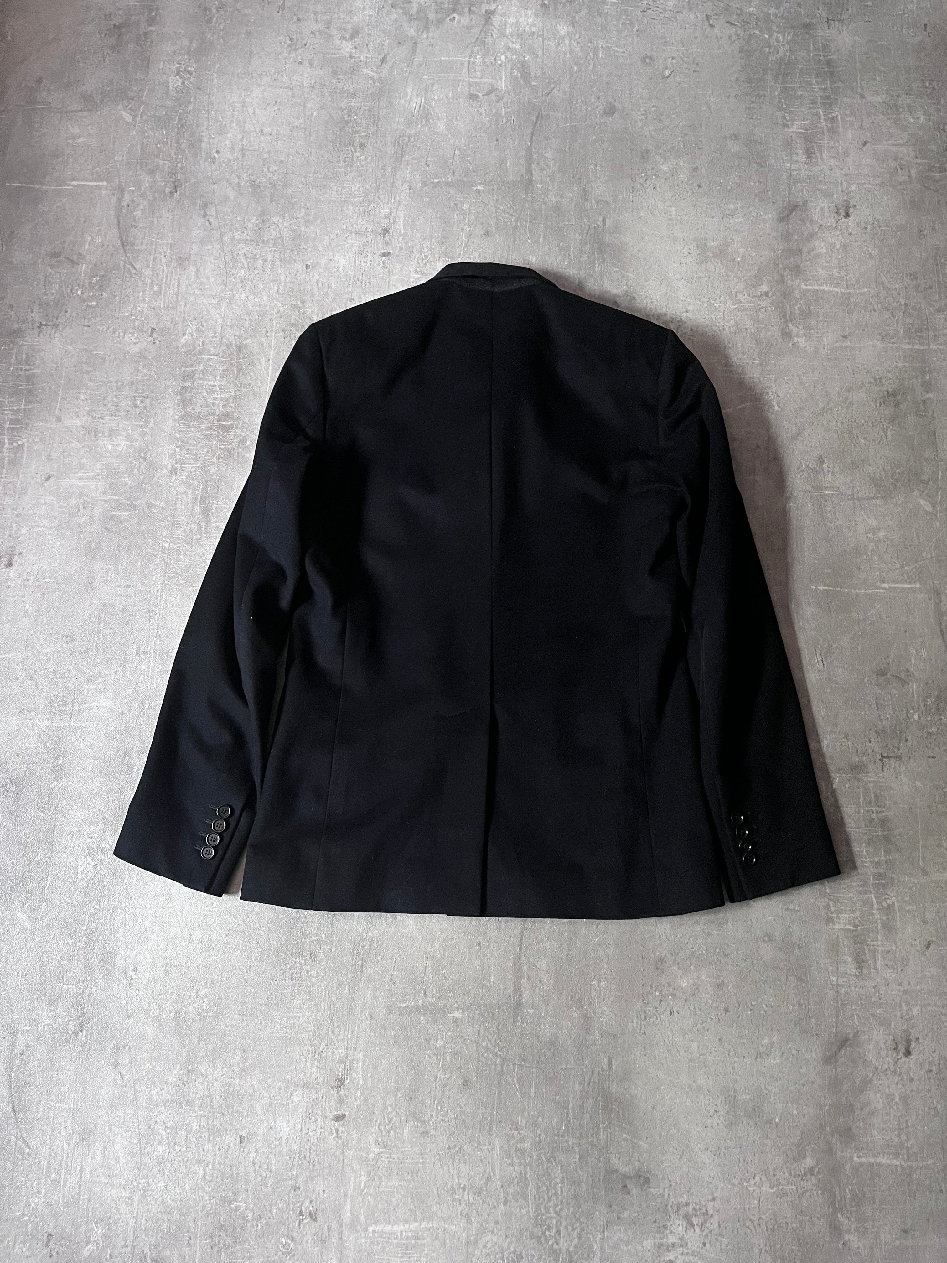 2000s Dior Velour Blazer Jacket Black Men